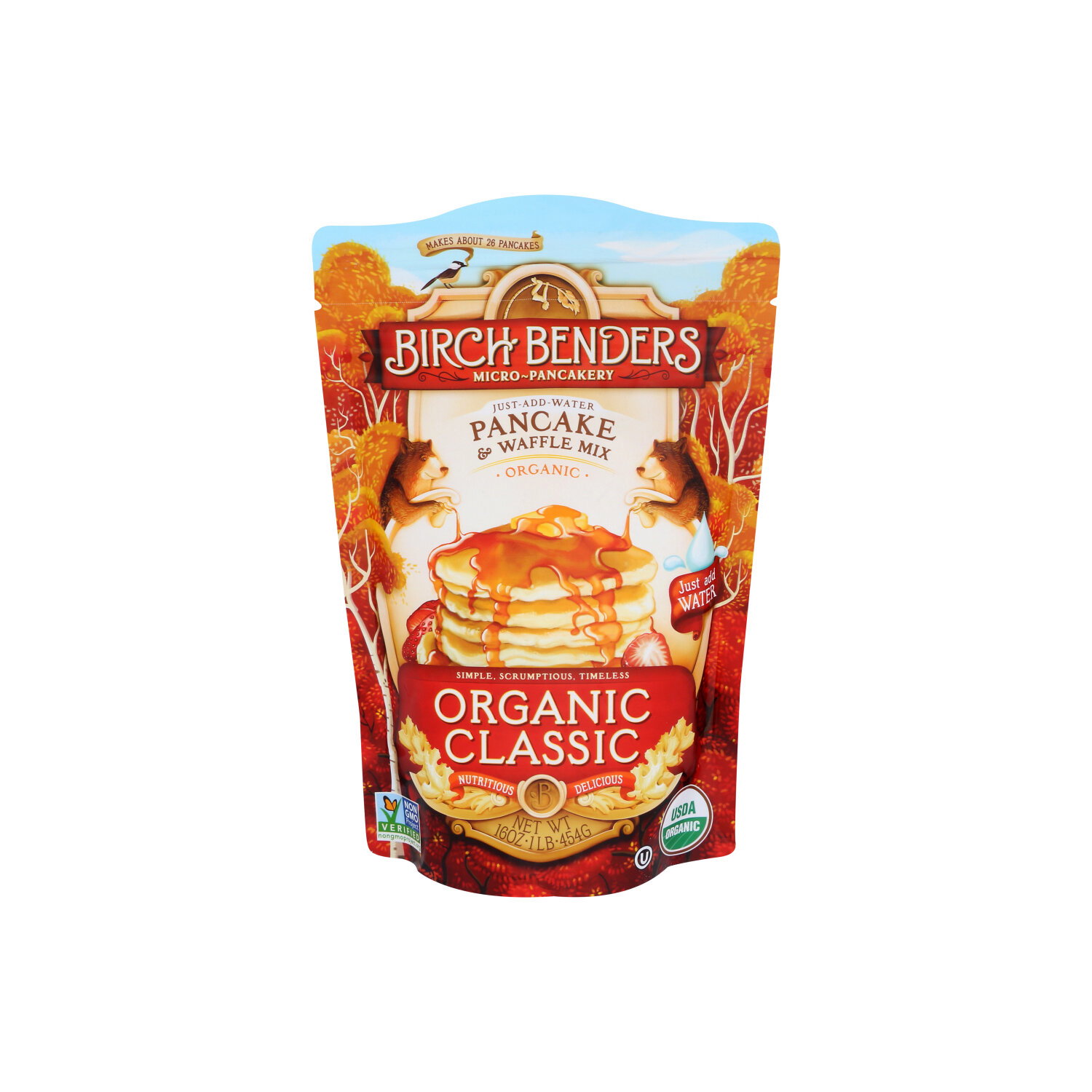 Birch Benders Pancake & Waffle Mix Classic Recipe - 16 Ounce Image 1 of 4