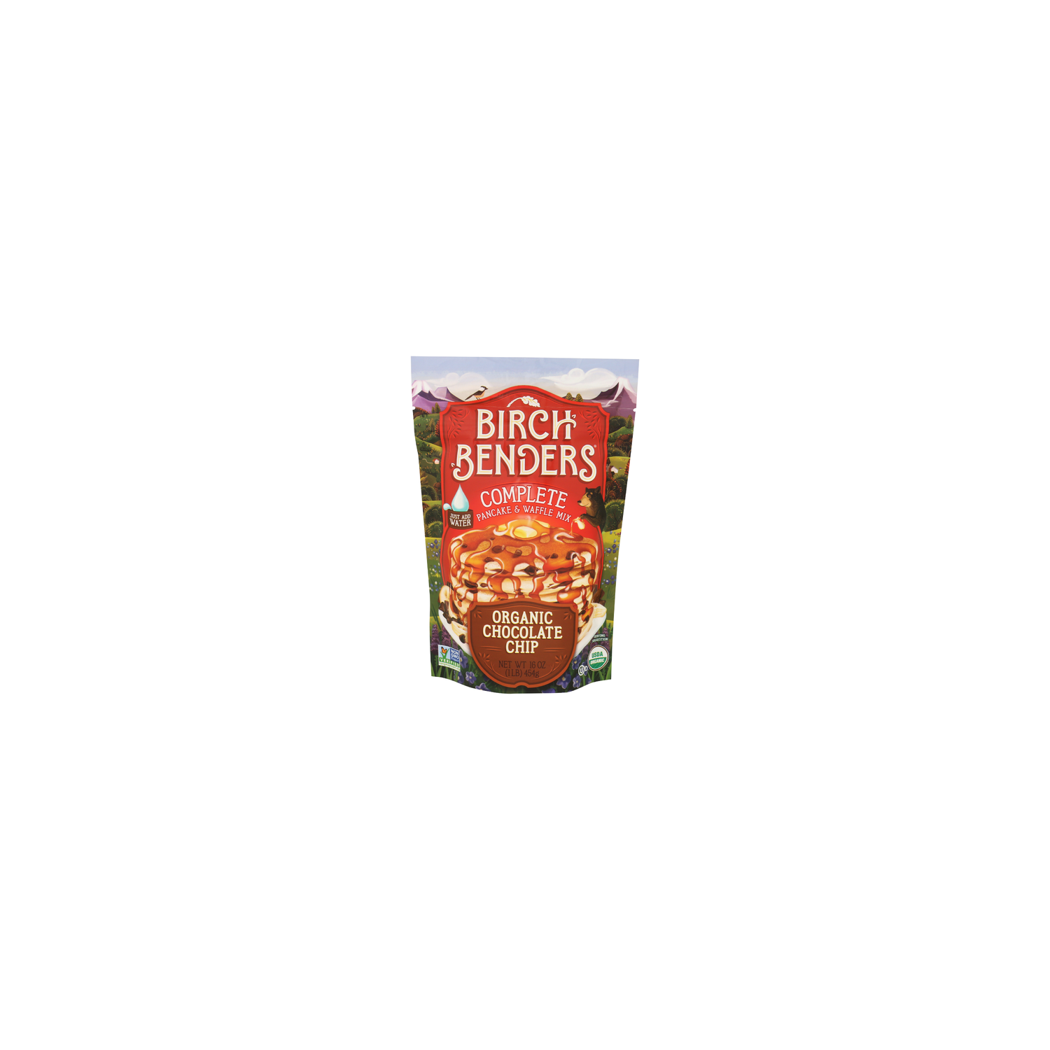 Birch Benders Chocolate Chip Pancake & Waffle Mix Just-Add-Water - 16 Ounce Image 1 of 4