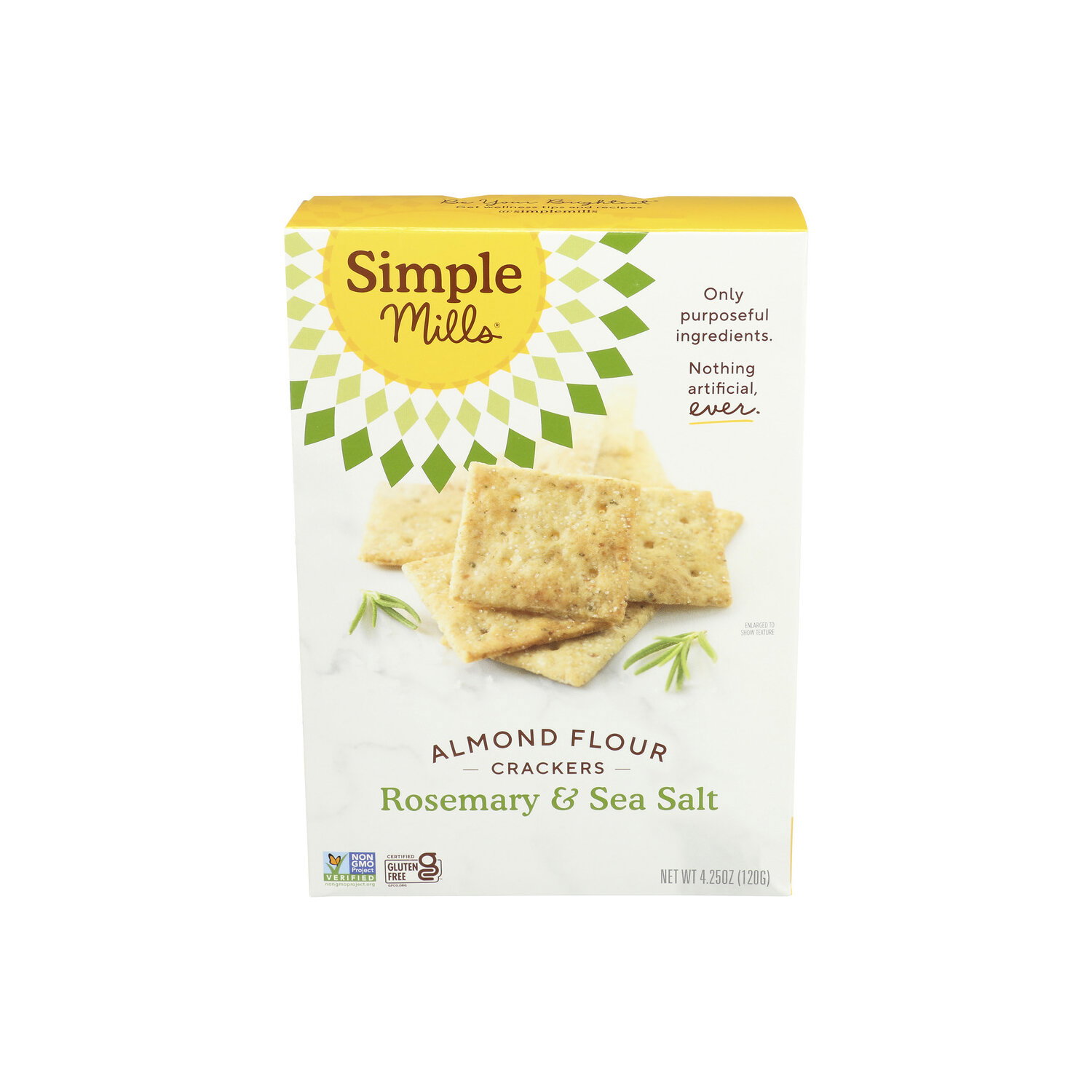 Simple Mills Rosemary & Sea Salt Almond Flour Crackers - 4.25 Ounce Image 1 of 4