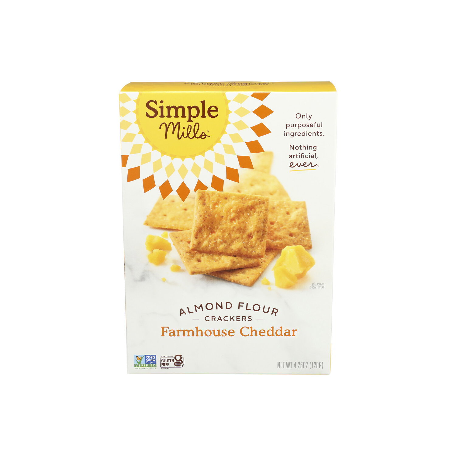 Simple Mills Farmhouse Cheddar Almond Flour Crackers - 4.25 Ounce Image 1 of 4