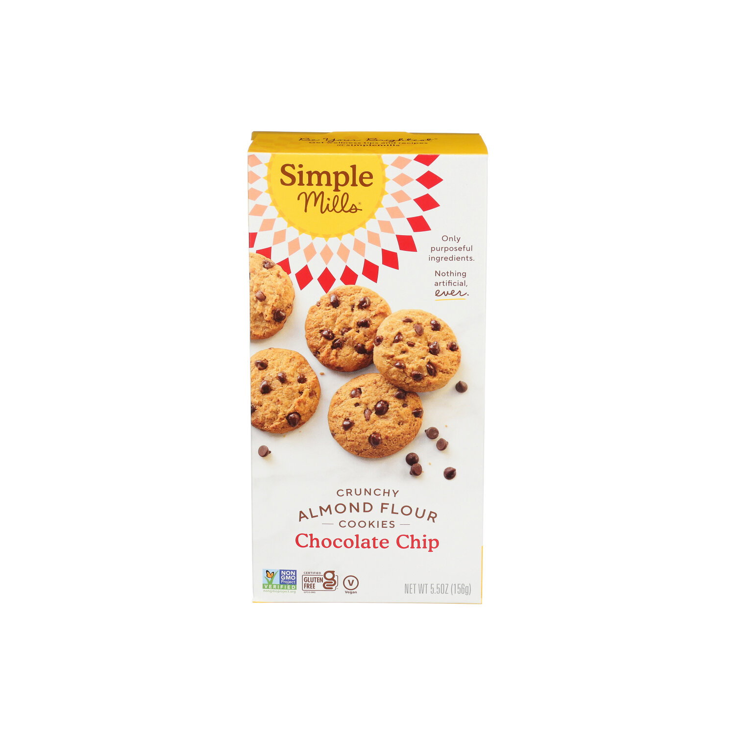 Simple Mills Chocolate Chip Crunchy Almond Flour Cookies - 5.5 Ounce Image 1 of 4