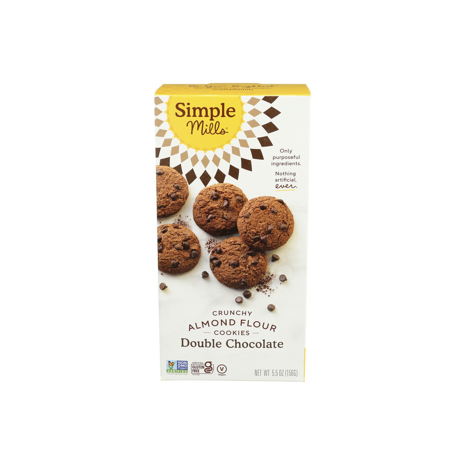 Simple Mills Double Chocolate Crunchy Almond Flour Cookies - 5.5 Ounce Image 1 of 4