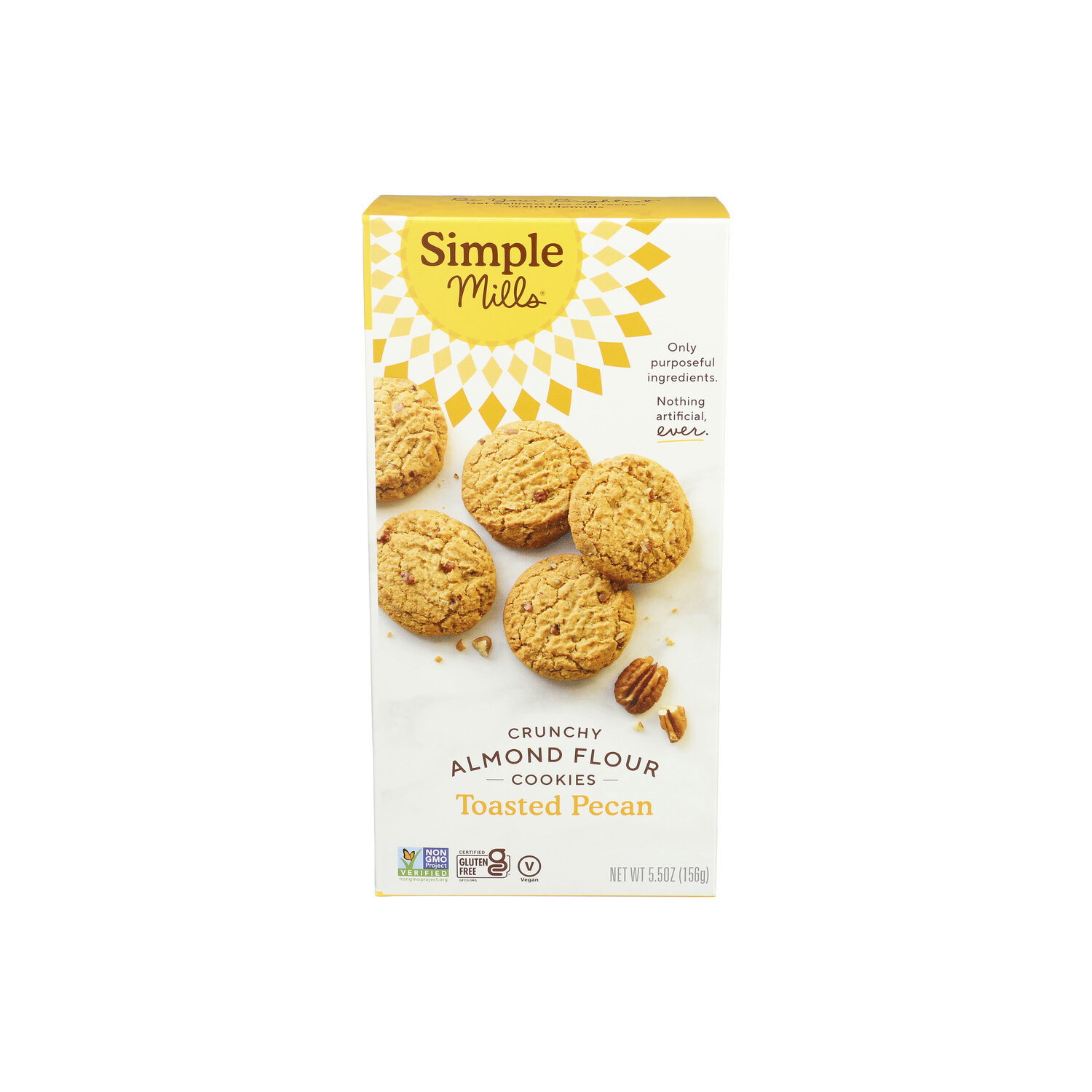 Simple Mills Toasted Pecan Crunchy Almond Flour Cookies - 5.5