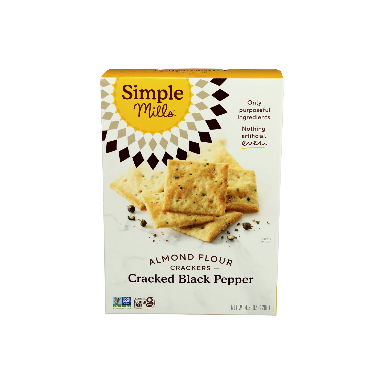 Simple Mills Cracked Black Pepper Almond Flour Crackers - 4.25 Ounce Image 1 of 4