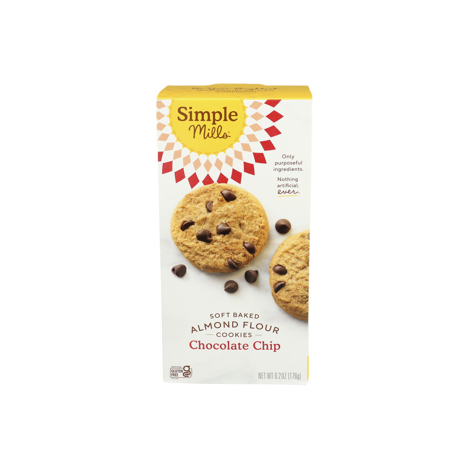 Simple Mills Chocolate Chip Soft Baked Almond Flour Cookies - 6.2 Ounce Image 1 of 4
