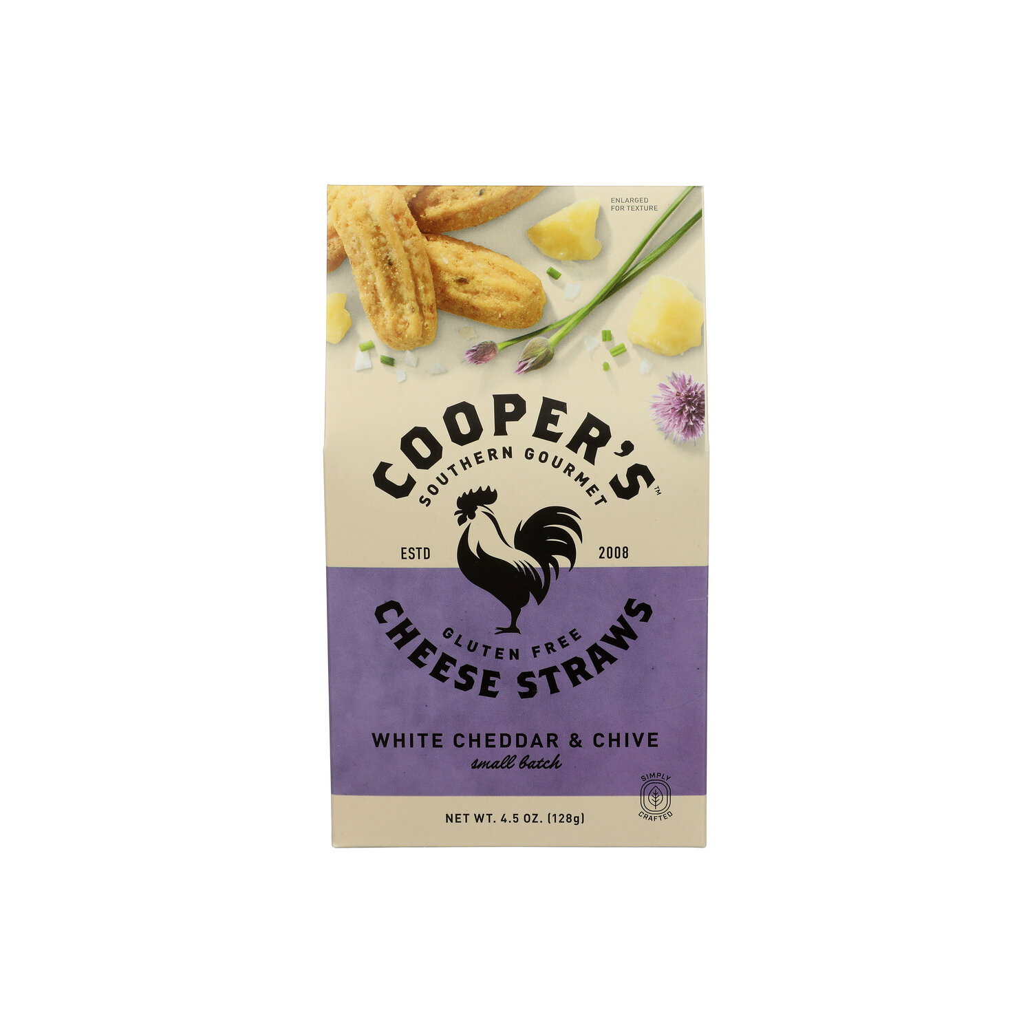 COOPER'S Gluten Free White Cheddar & Chive Cheese Straws - 4.5 Ounce Image 1 of 4
