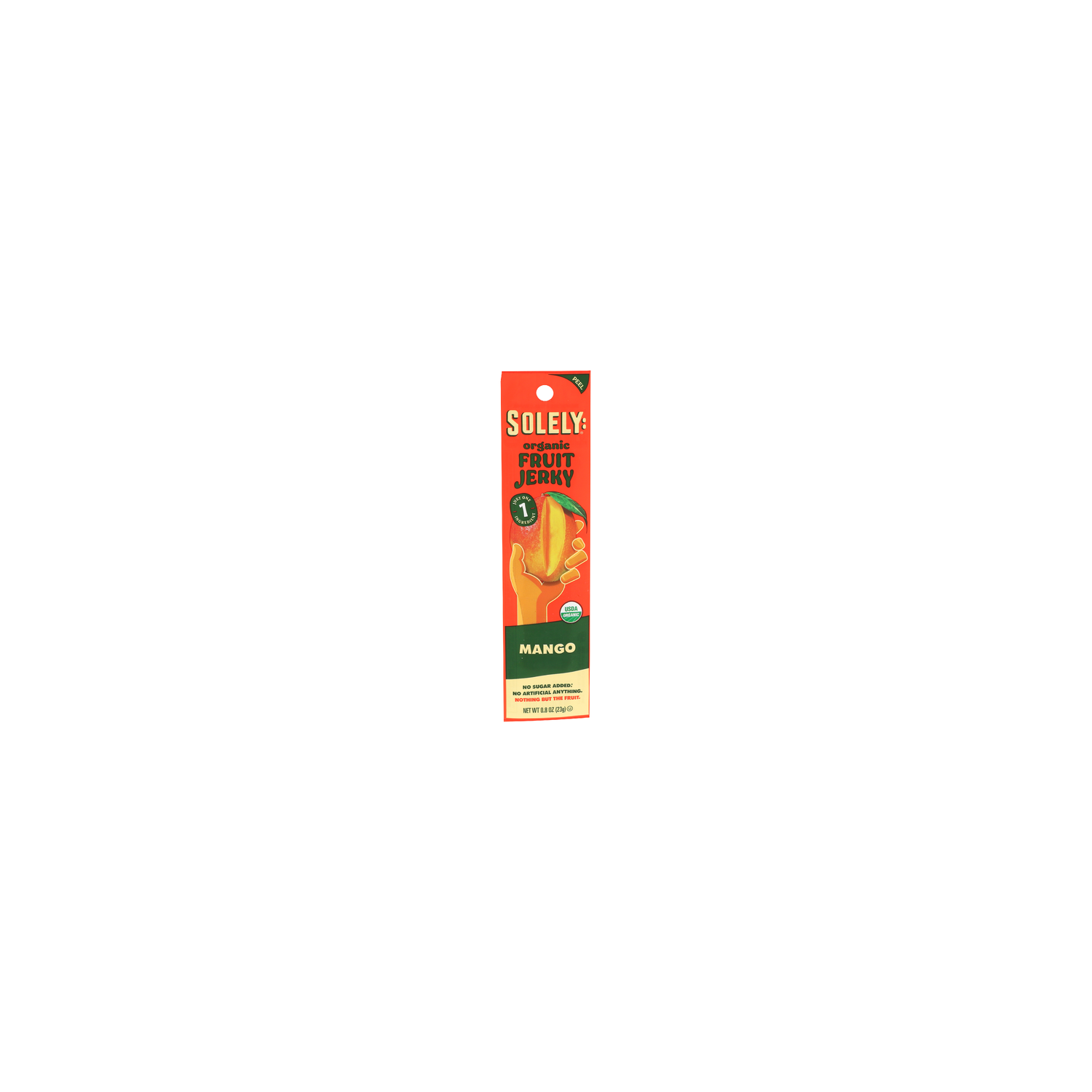 SOLELY Organic Mango Fruit Jerky - 0.8 Ounce Image 1 of 4