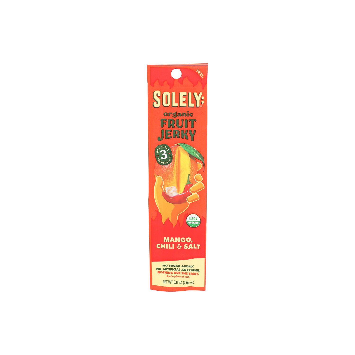 SOLELY Organic Mango Chili & Salt Fruit Jerky - 0.8 Ounce Image 1 of 4