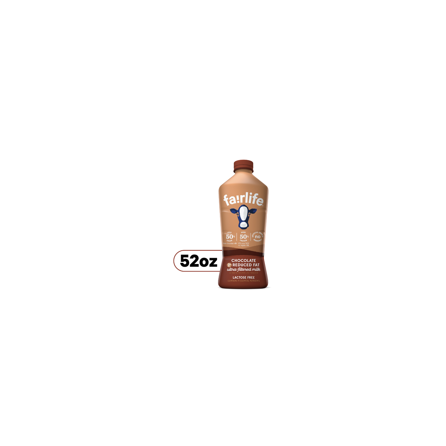 fairlife 2% Reduced Fat Chocolate Milk Bottle - 52 Fluid Ounce Image 1 of 4