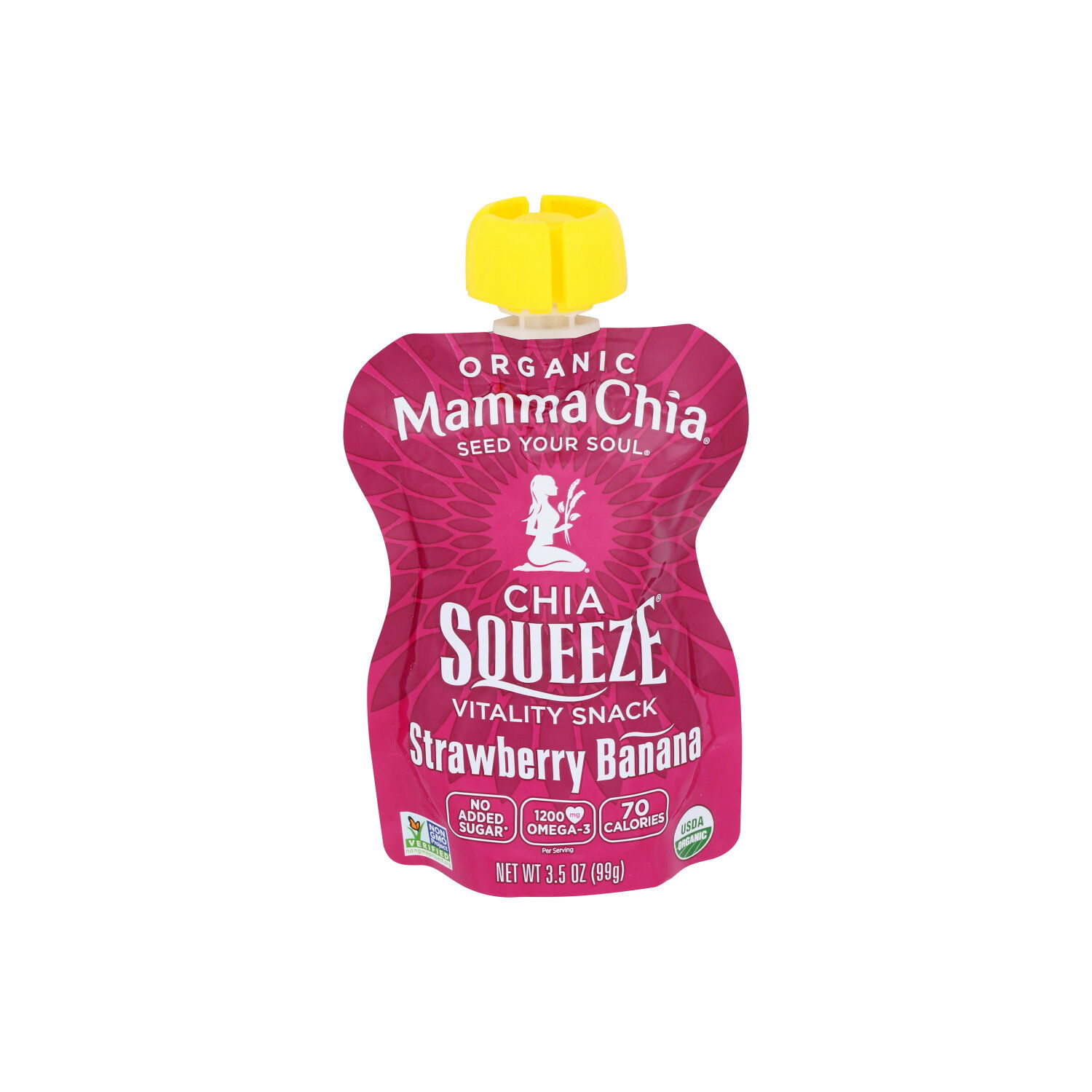 Mamma Chia Squeeze Strawberry Banana - 3.5 Ounce - Brookshire's