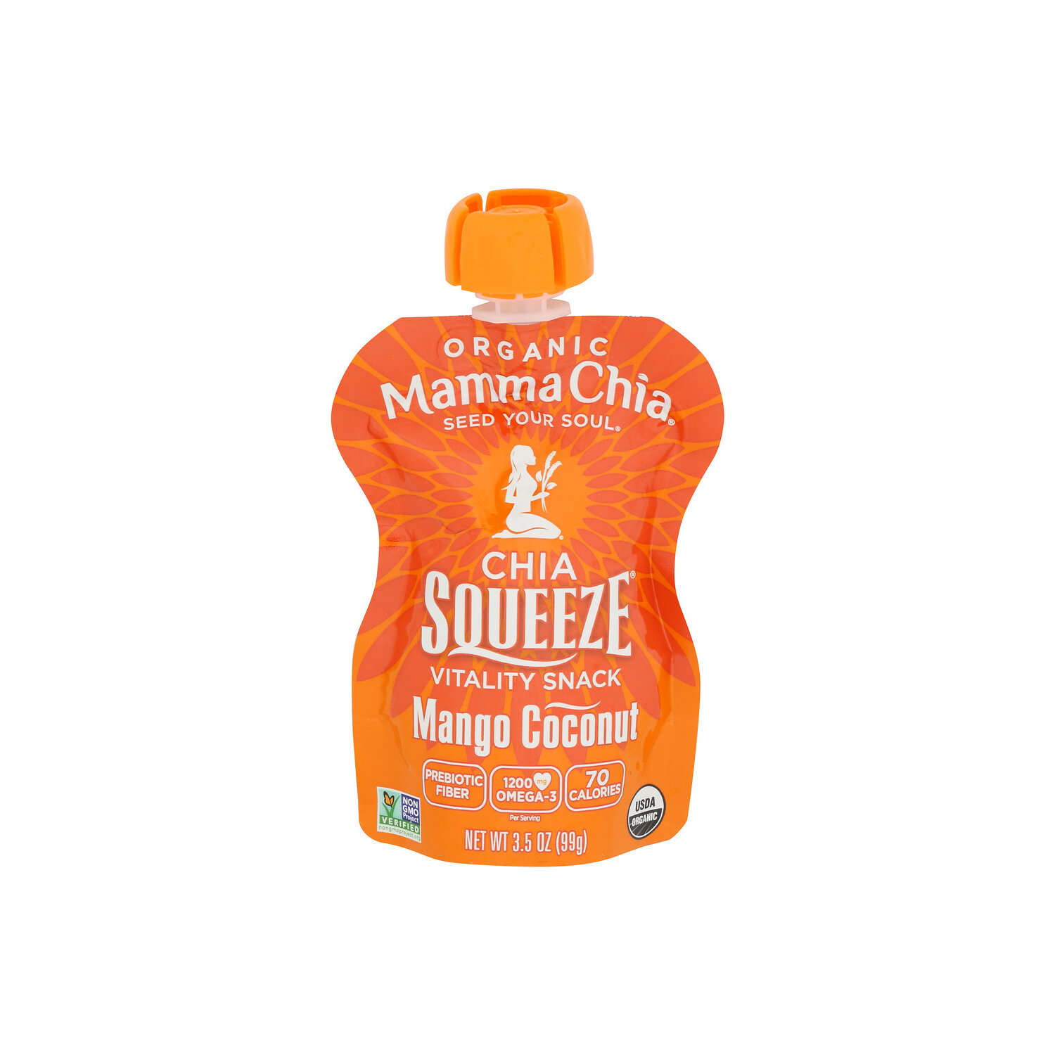 Mamma Chia Mango Coconut Organic Squeeze - 3.5 Ounce Image 1 of 4