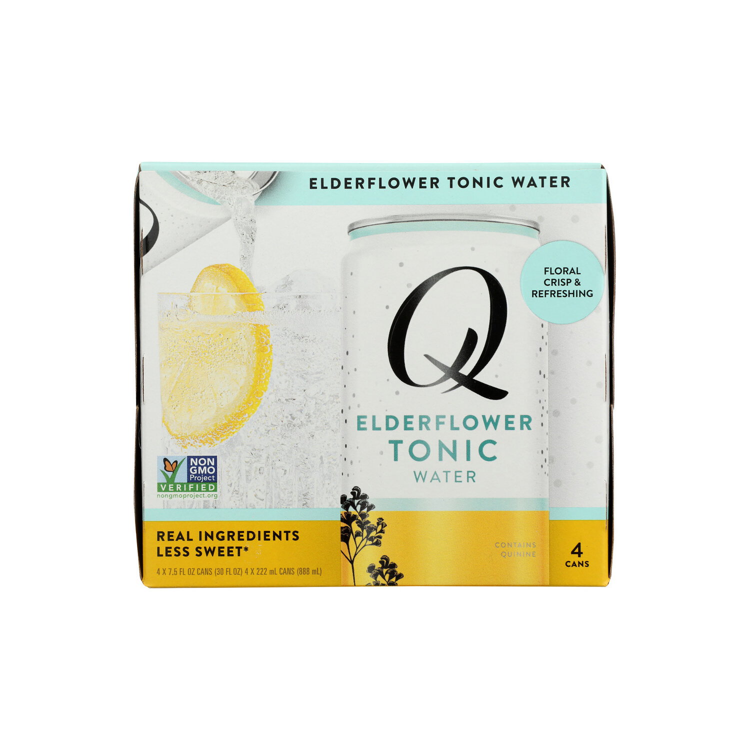 Q Mixers Water Tonic Elderflwr 4PK - 7.5 Fluid Ounce - 4 Count