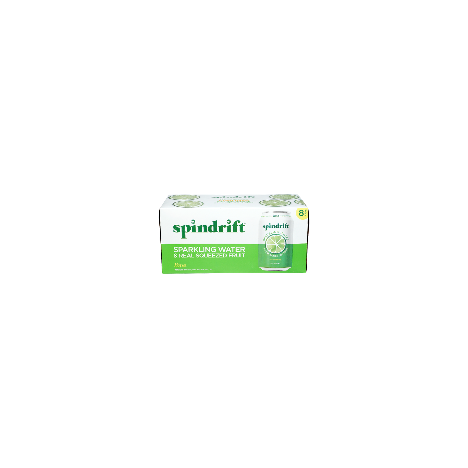 Spindrift Lime Sparkling Water - 12 Fluid Ounce - 8 Count Image 1 of 3