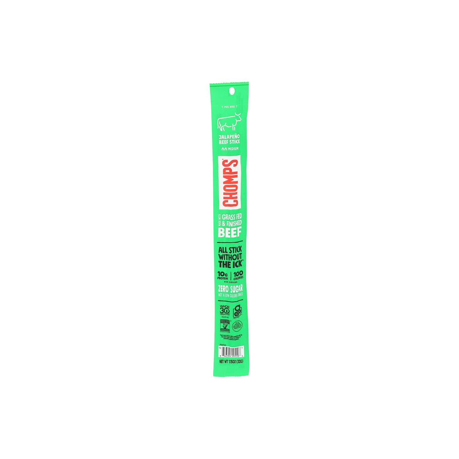 Chomps Jalapeno Beef Sticks - 1.15 Ounce - Super 1 Foods