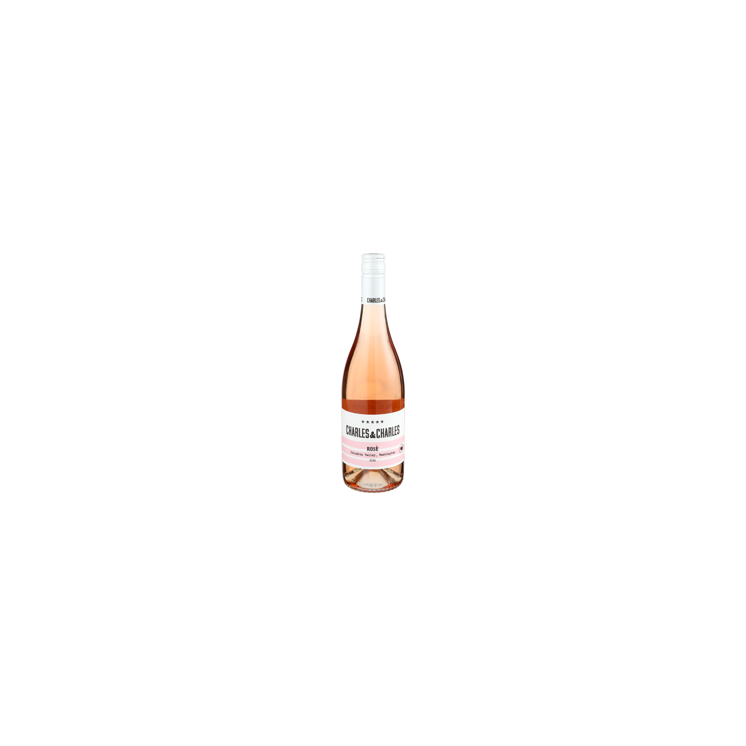 CHARLES & CHARLES 44% Syrah 25% Grenache 24% Mourvedre 7% Cabernet Sauvignon Rose Wine - 750 ml Image 1 of 2