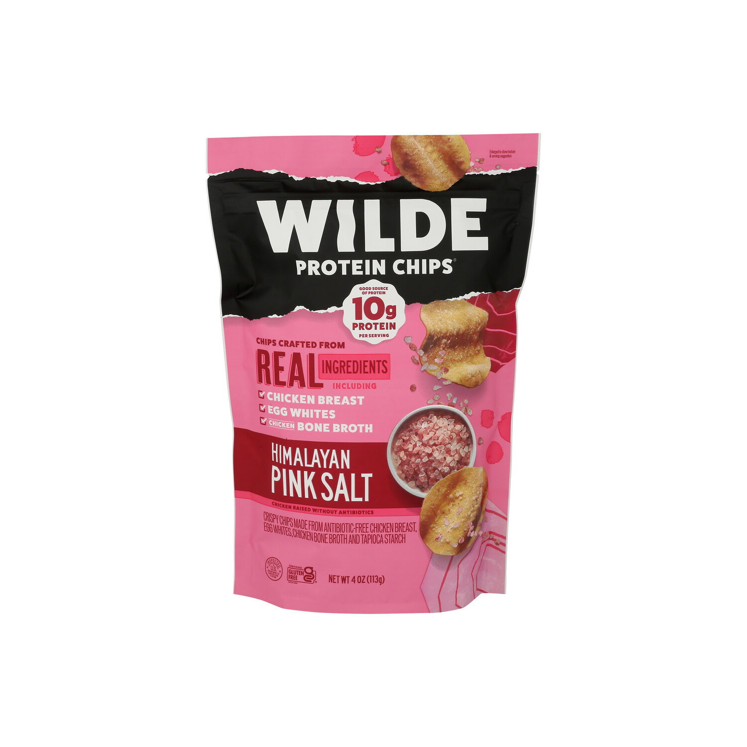 WILDE Himalayan Pink Salt Chicken Protein Chips - 4 Ounce Image 1 of 4