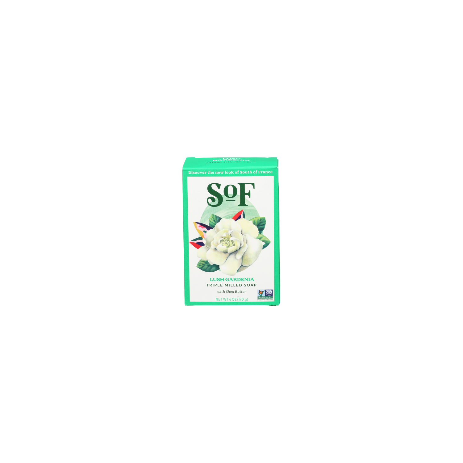 South Of France Lush Gardenia Triple Milled Soap Bar - 6 Ounce Image 1 of 3