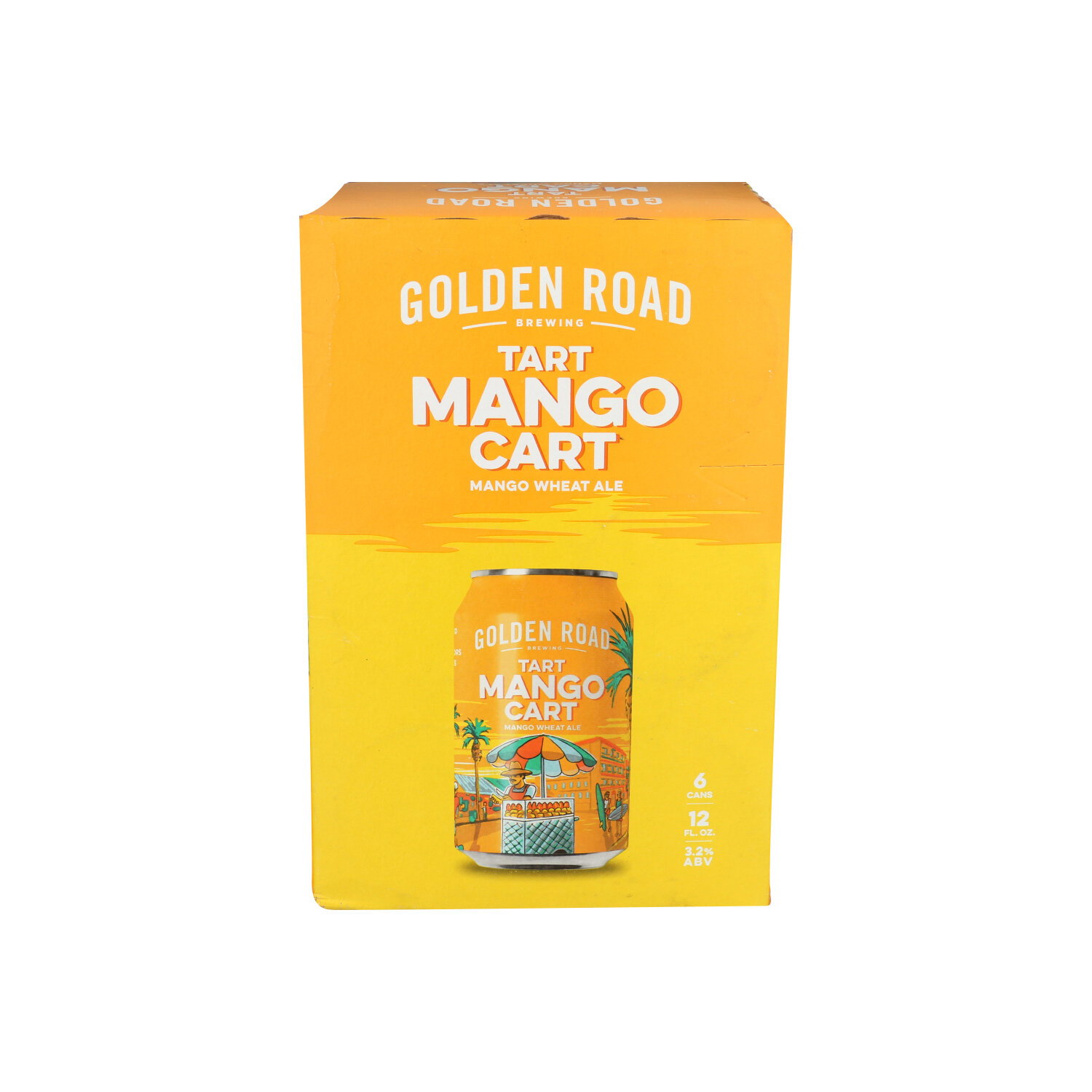 Golden Road Brewing Tart Mango Cart Wheat Ale - 12 Fluid Ounce - 6 Count Image 1 of 2