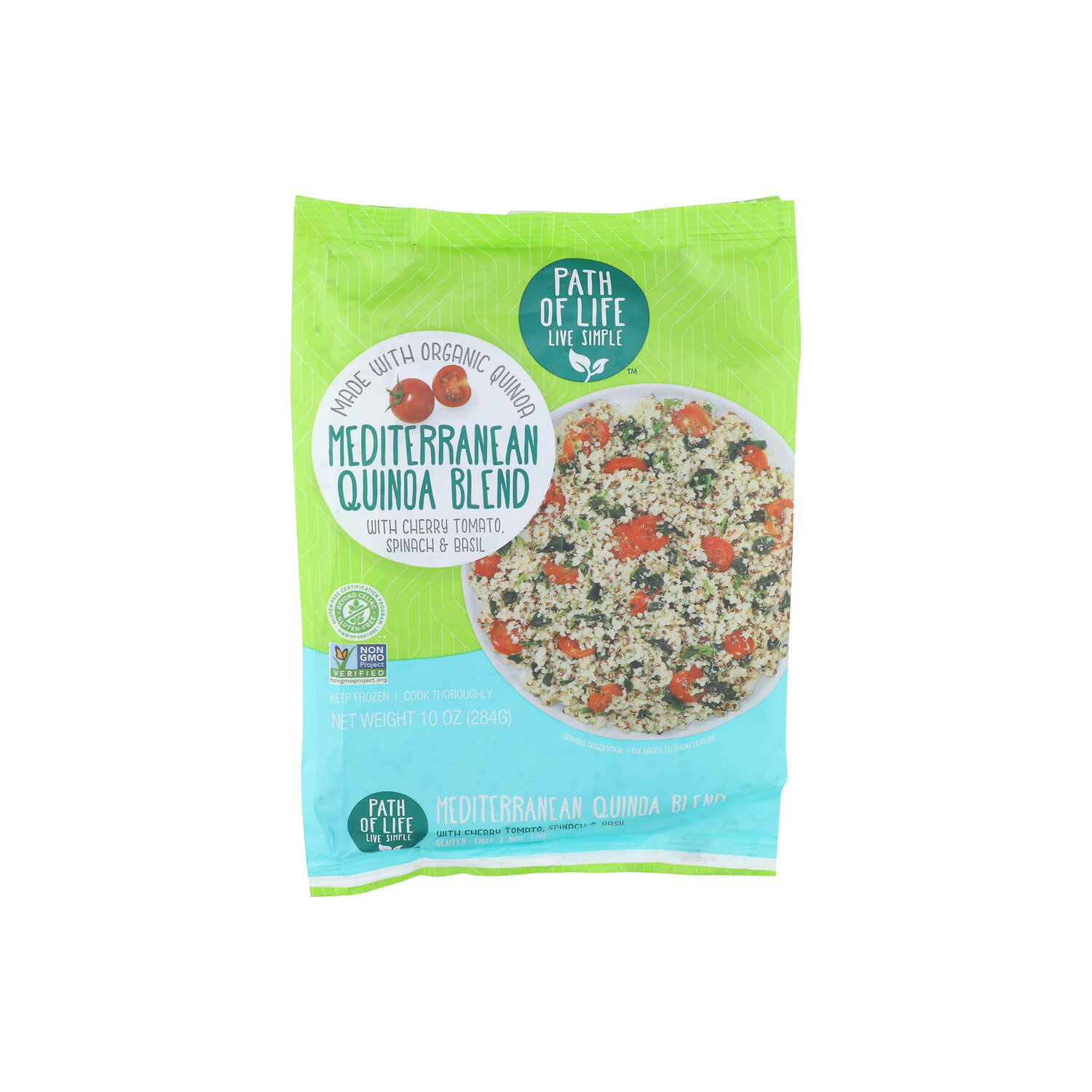 Path Of Life Live Simple Mediterranean Quinoa Blend With Spinach, Tomato And Feta Cheese - 10 Ounce Image 1 of 4
