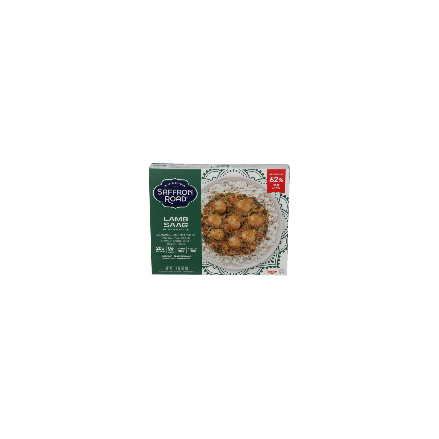 Saffron Road Lamb Saag Frozen Meal - 10 Ounce Image 1 of 4