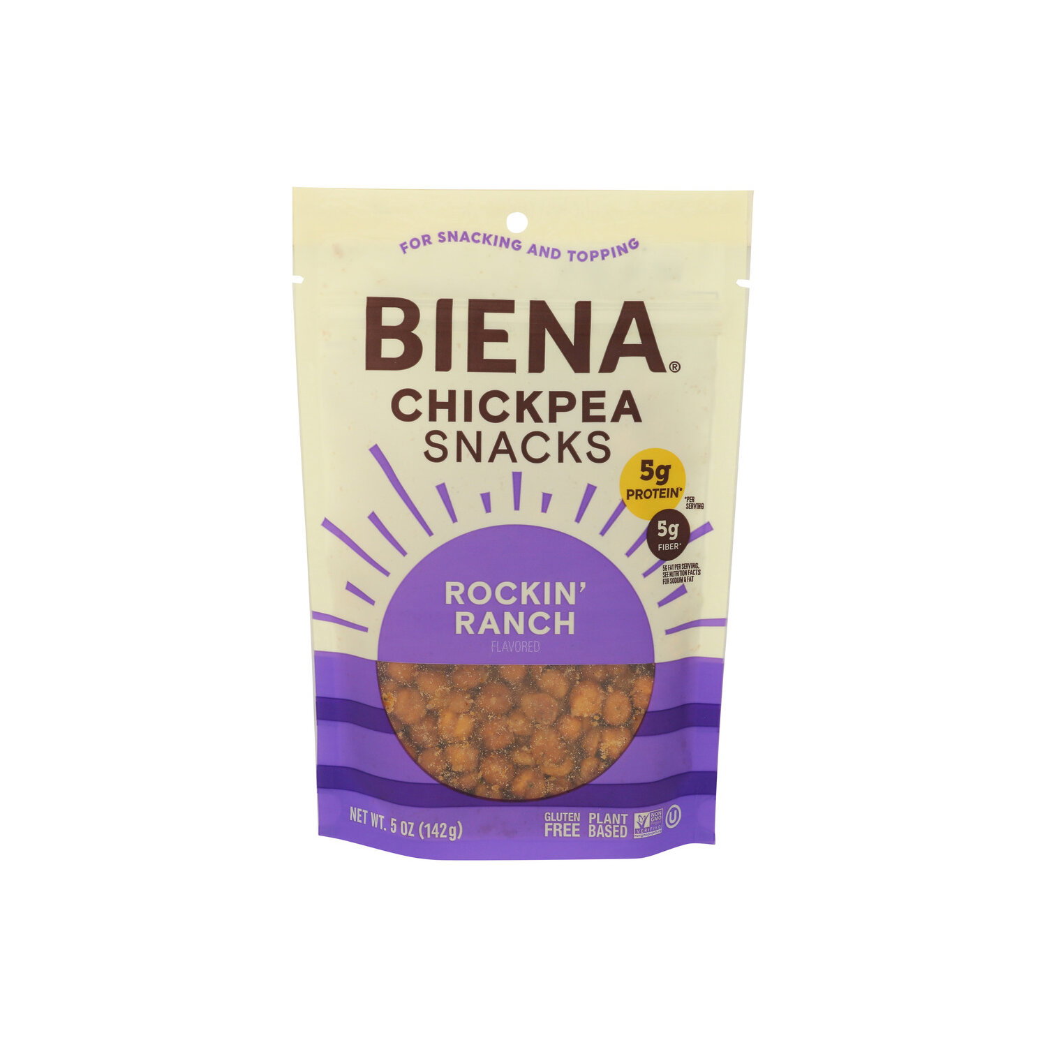 Biena Rockin Ranch Roasted Chickpea Snacks - 5 Ounce Image 1 of 4