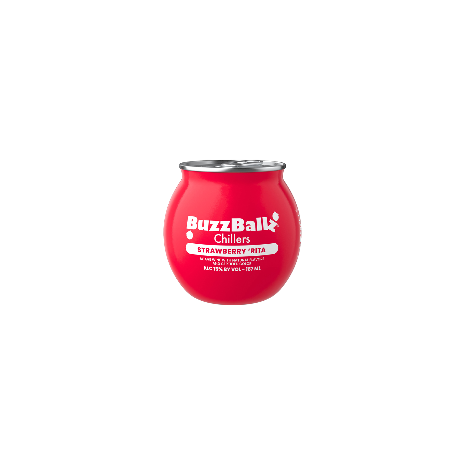 BuzzBallz Strawberry Wine Based Cocktail, 30 Proof - 187 ml