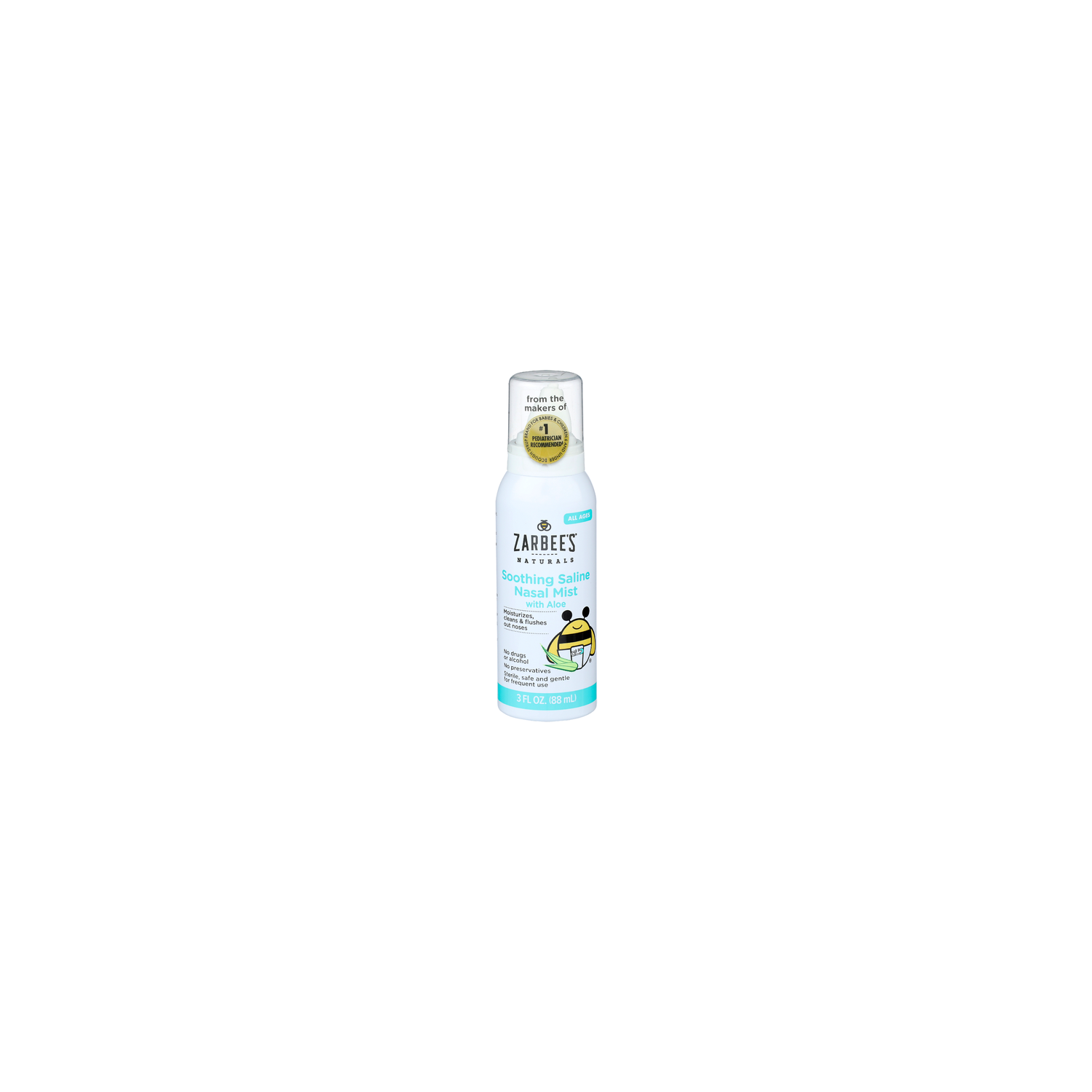 ZARBEE's Aloe Soothing Saline Nasal Mist - 3 Fluid Ounce Image 1 of 3