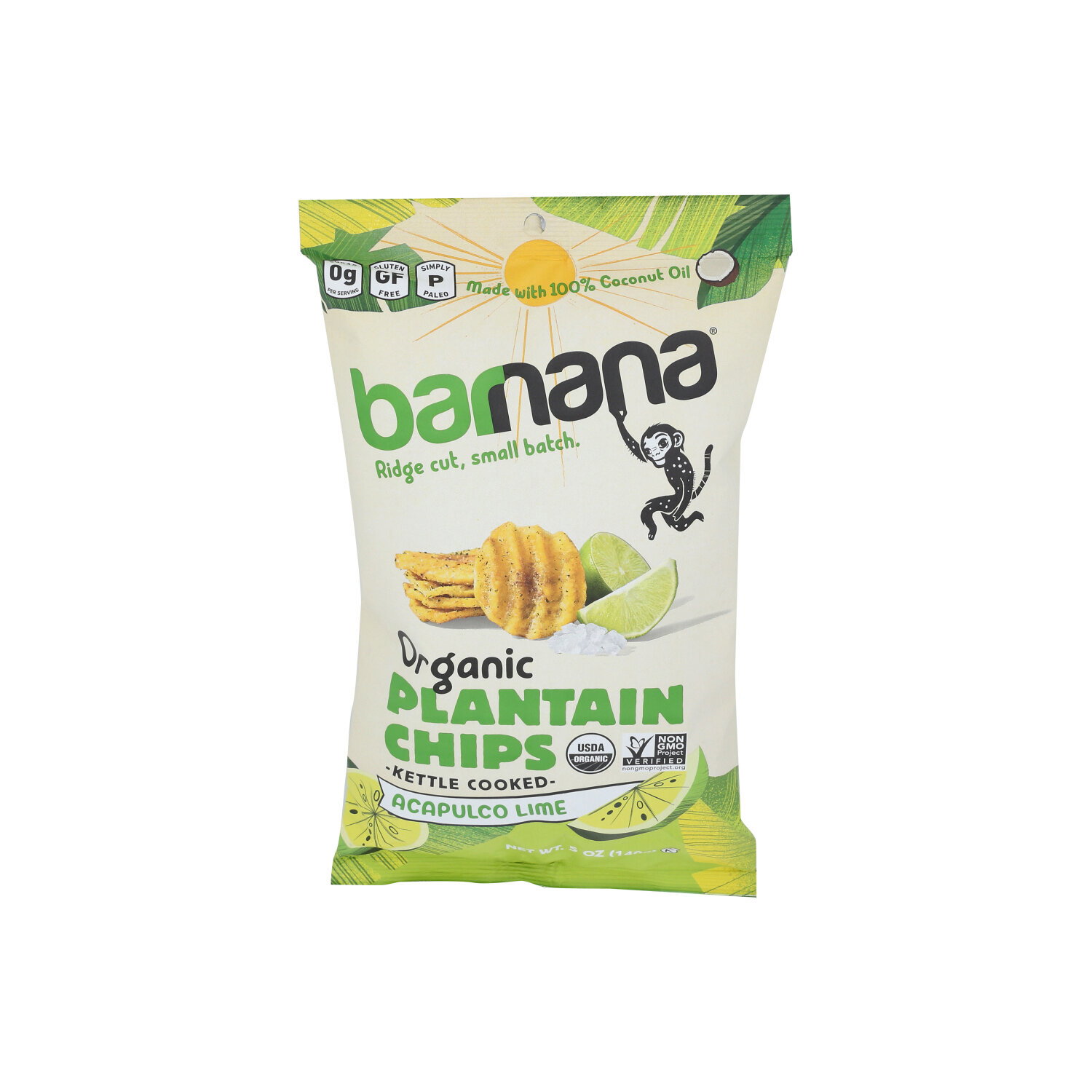 Barnana Organic Plantain Chip Lime - 5 Ounce Image 1 of 4
