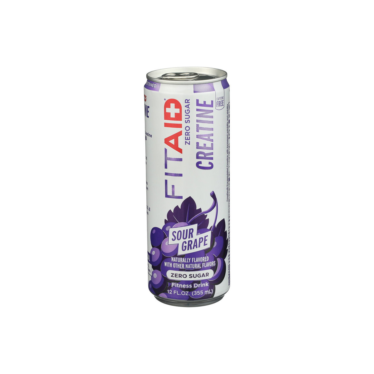 FITAID Zero Sugar Sour Grape Creatine Fitness Drink - 12 Fluid Ounce Image 1 of 4