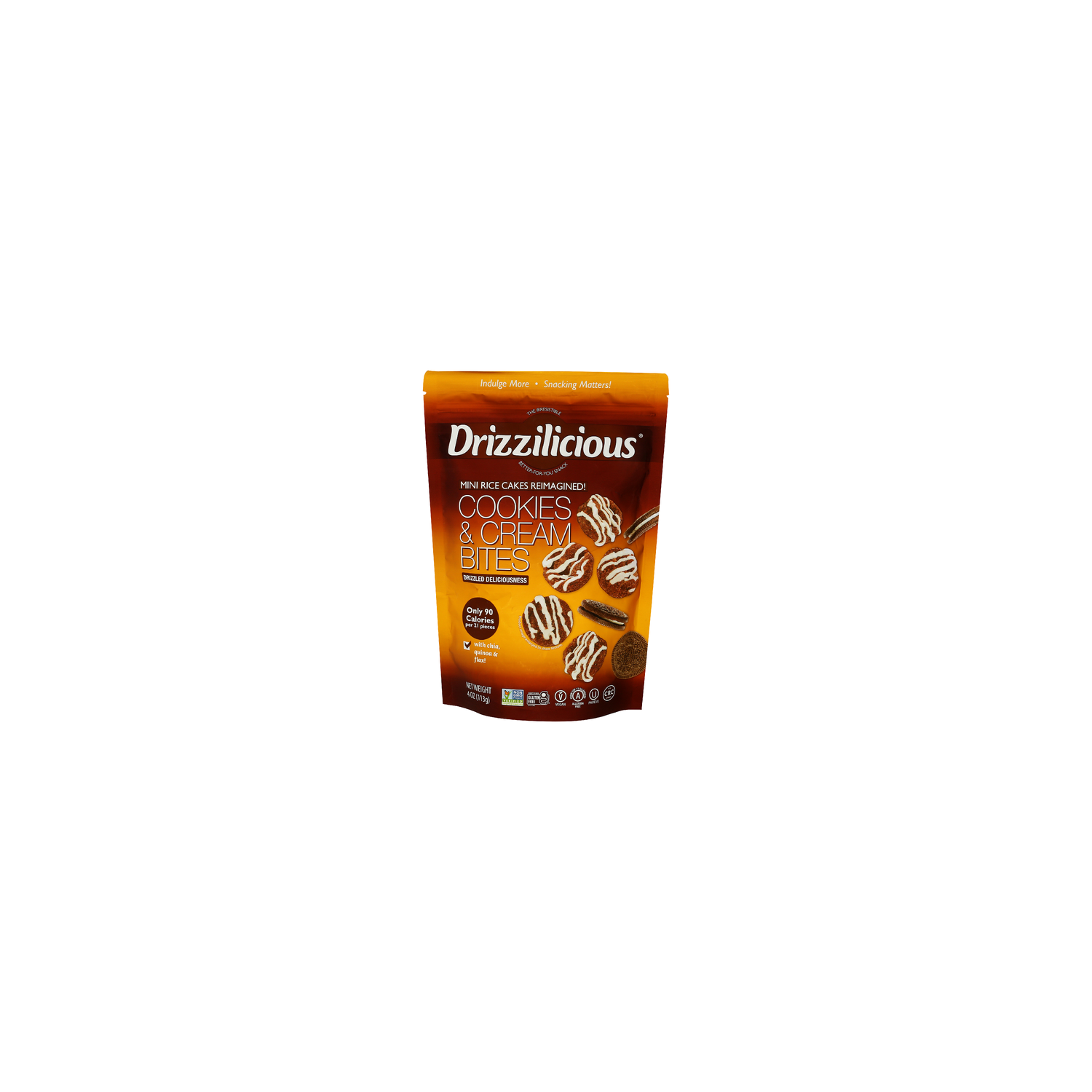 Drizzilicious Cookies And Cream Mini Rice Cakes - 4 Ounce Image 1 of 4