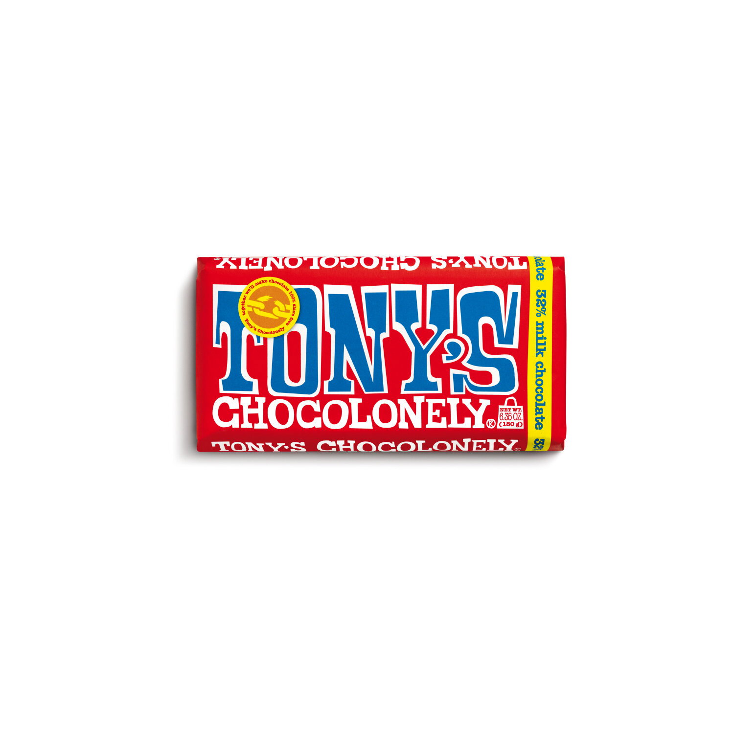 TONY's Chocolonely 32% Milk Chocolate Bar - 6.35 Ounce - Super 1 Foods