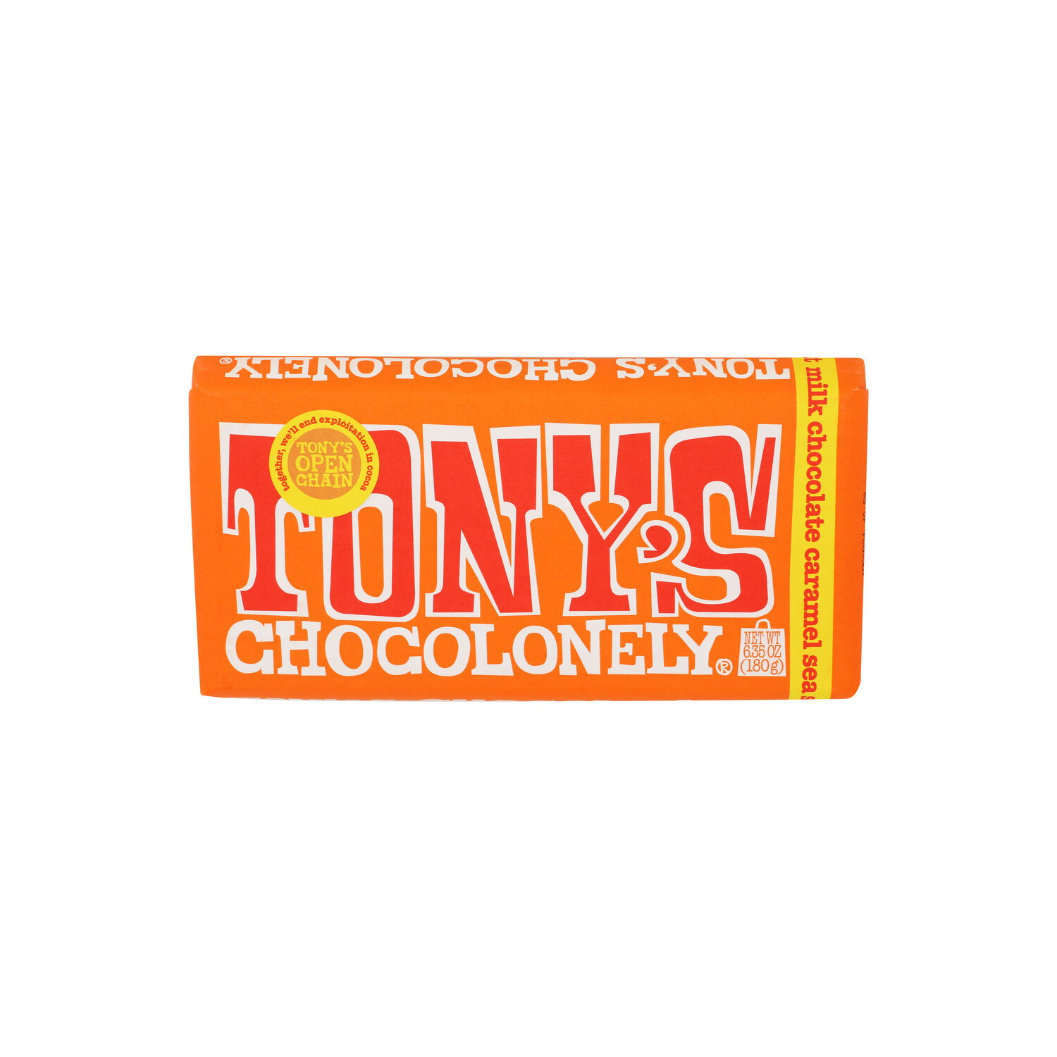 TONY's Chocolonely 32% Milk Chocolate Bar With Caramel And Sea Salt - 6.35 Ounce Image 1 of 4