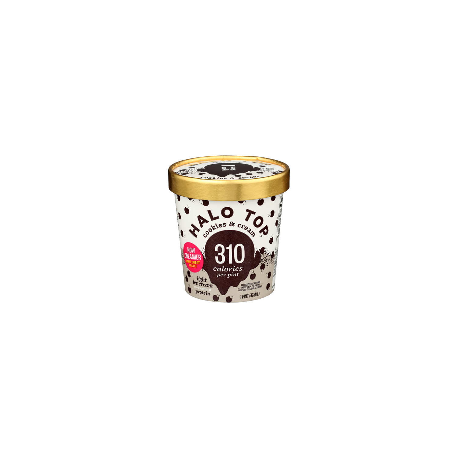 Halo Top Cookies & Cream Ice - 1 Pint Image 1 of 2