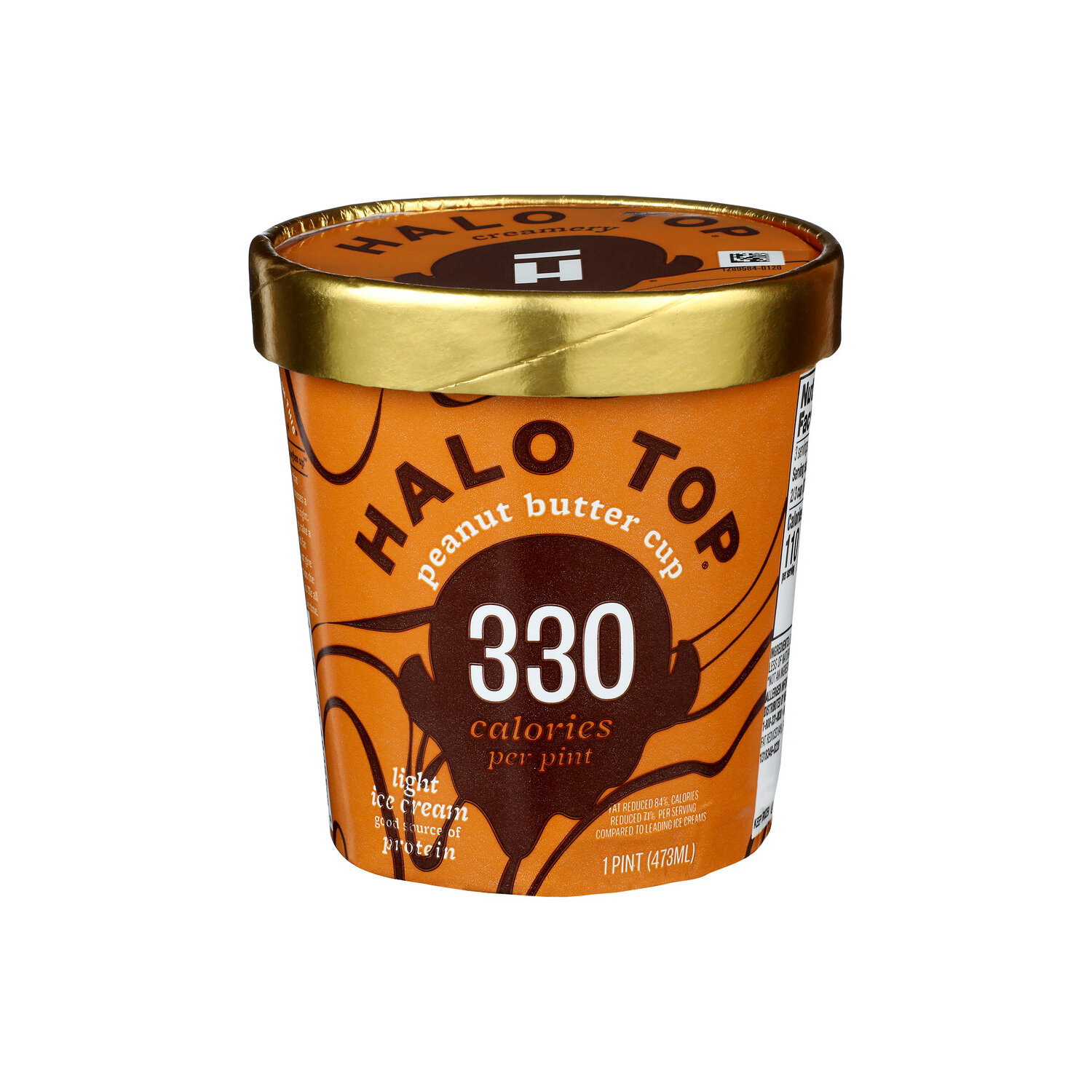 Halo Top Peanut Butter Cup Light Ice Cream - 1 Pint Image 1 of 2