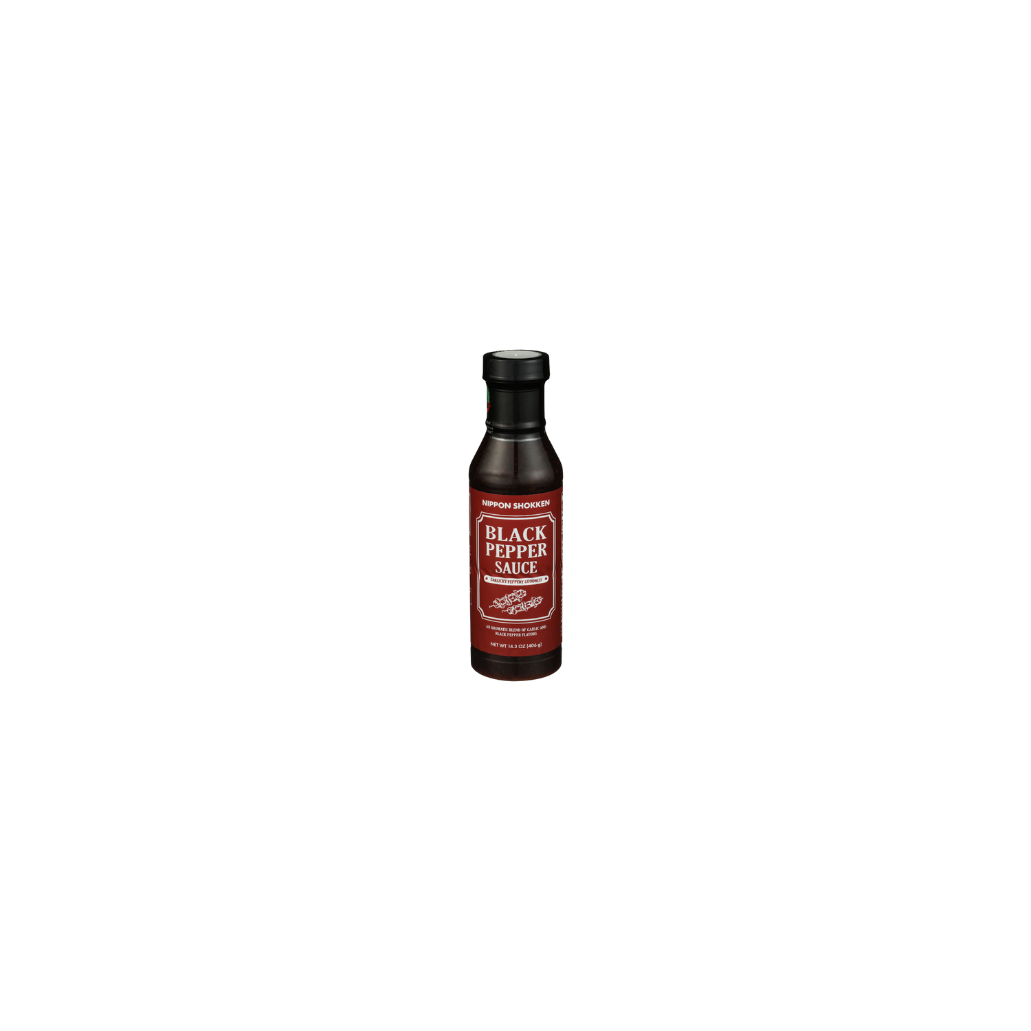 Nippon Shokken U.S.A. Peppery 12 Btl Retail Black Pepper Sauce - 14.3 Ounce Image 1 of 4