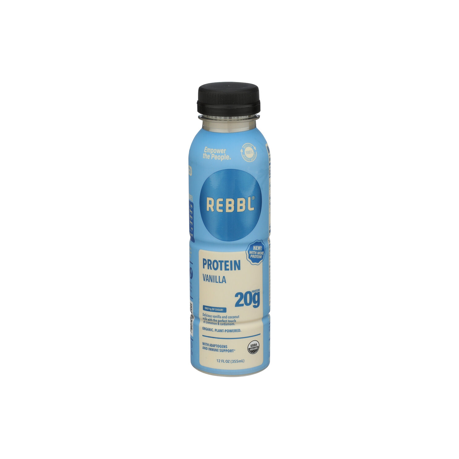 Rebbl Vanilla Bean Plant-Based Rtd Protein Beverage - 12 Fluid Ounce Image 1 of 4