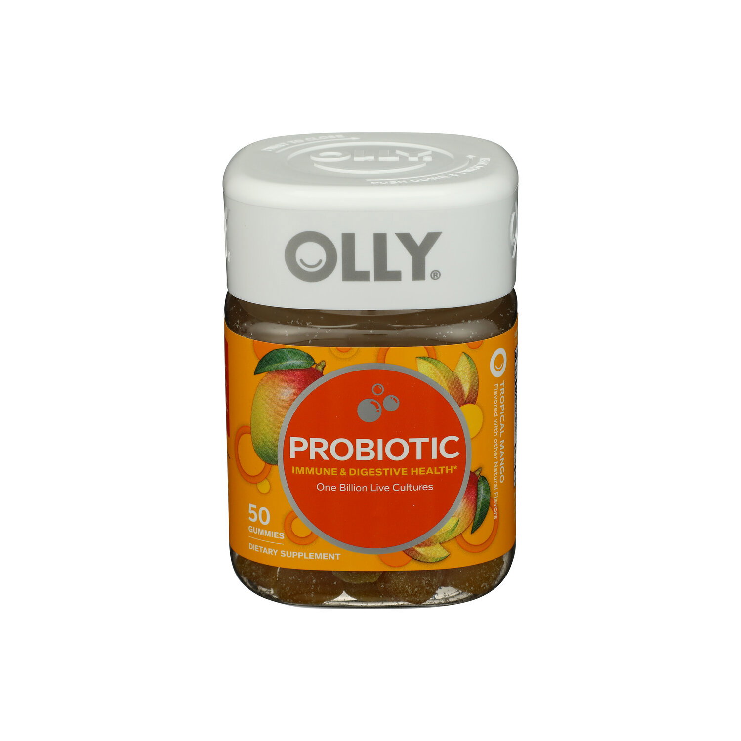 Olly Tropical Mango Gummy Probiotic - 50 Count Image 1 of 2