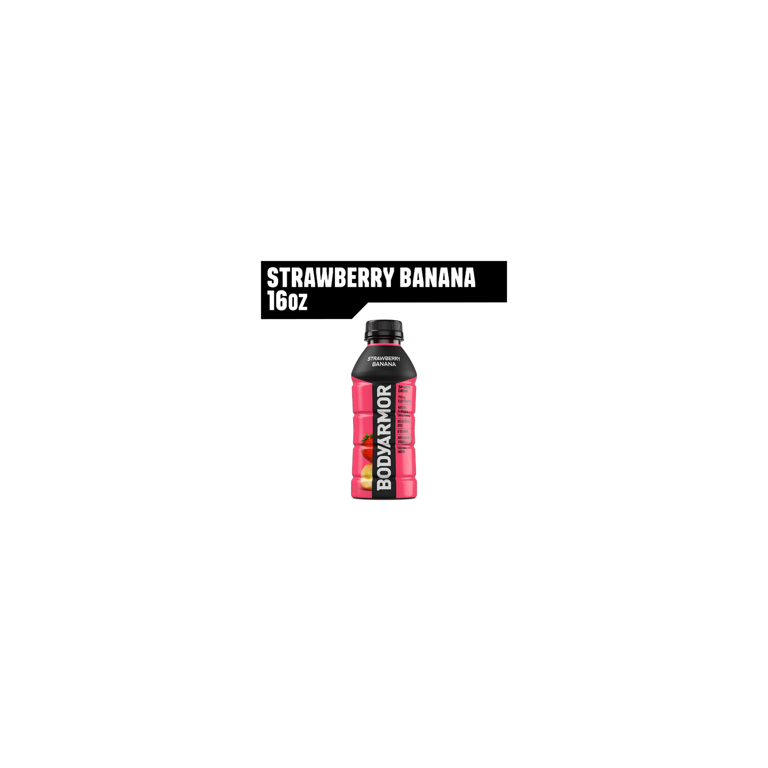 Bodyarmor Strawberry Banana Sports Drink Bottle - 16 Fluid Ounce Image 1 of 4