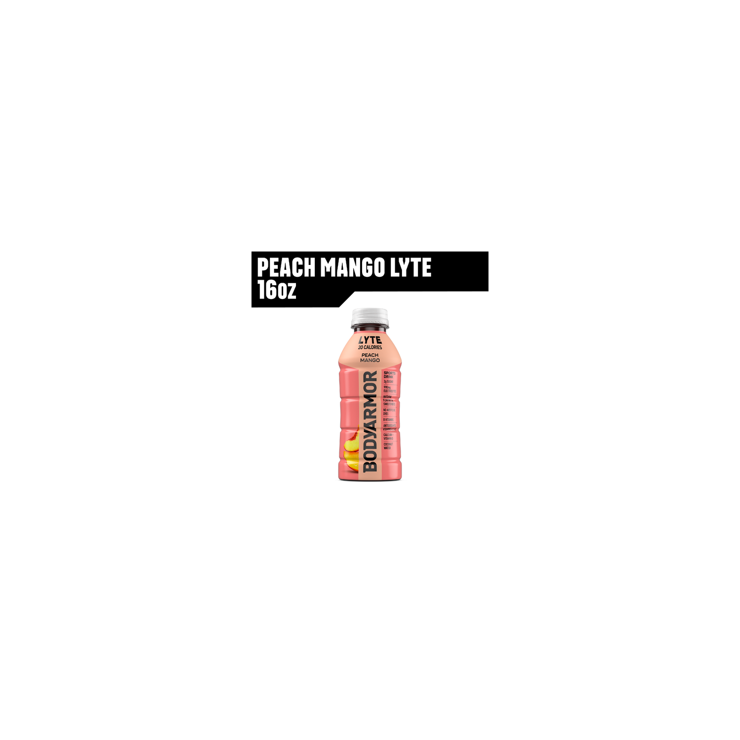 Bodyarmor Peach Mango Sports Drink Bottle - 16 Fluid Ounce Image 1 of 4