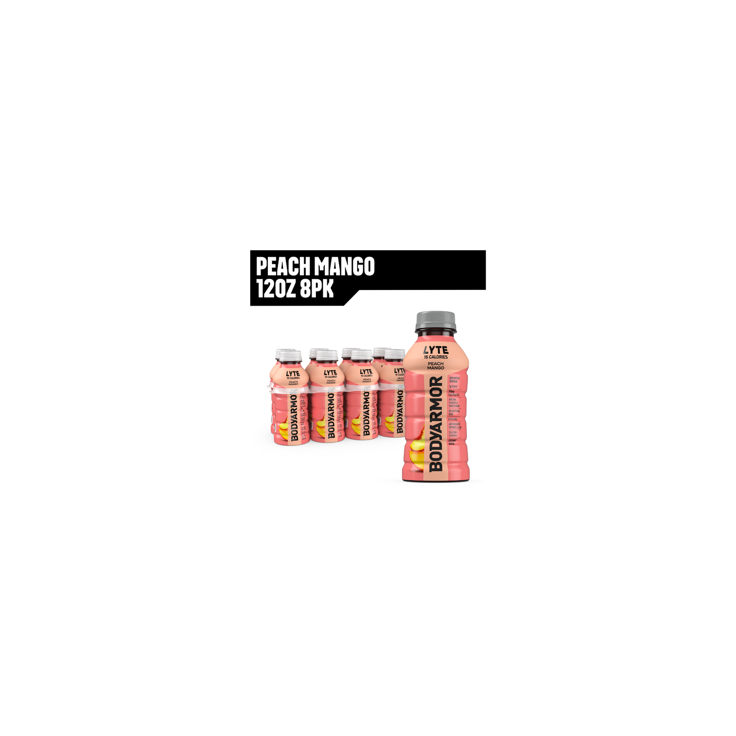 BODYARMOR LYTE Peach Mango Sports Drink - 96 Fluid Ounce Image 1 of 4