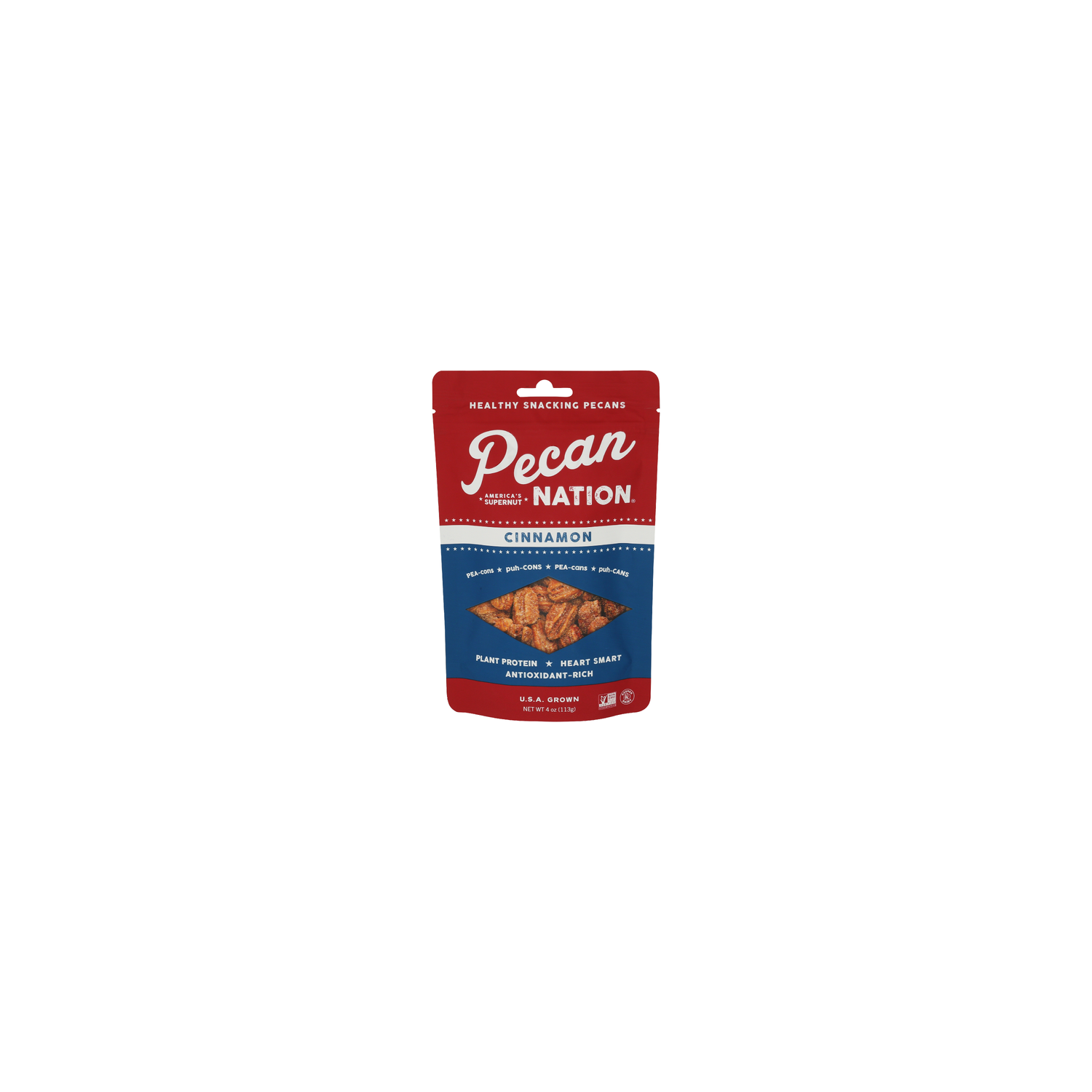 Pecan Nation Cinnamon Snacking Pecans - 4 Ounce Image 1 of 4