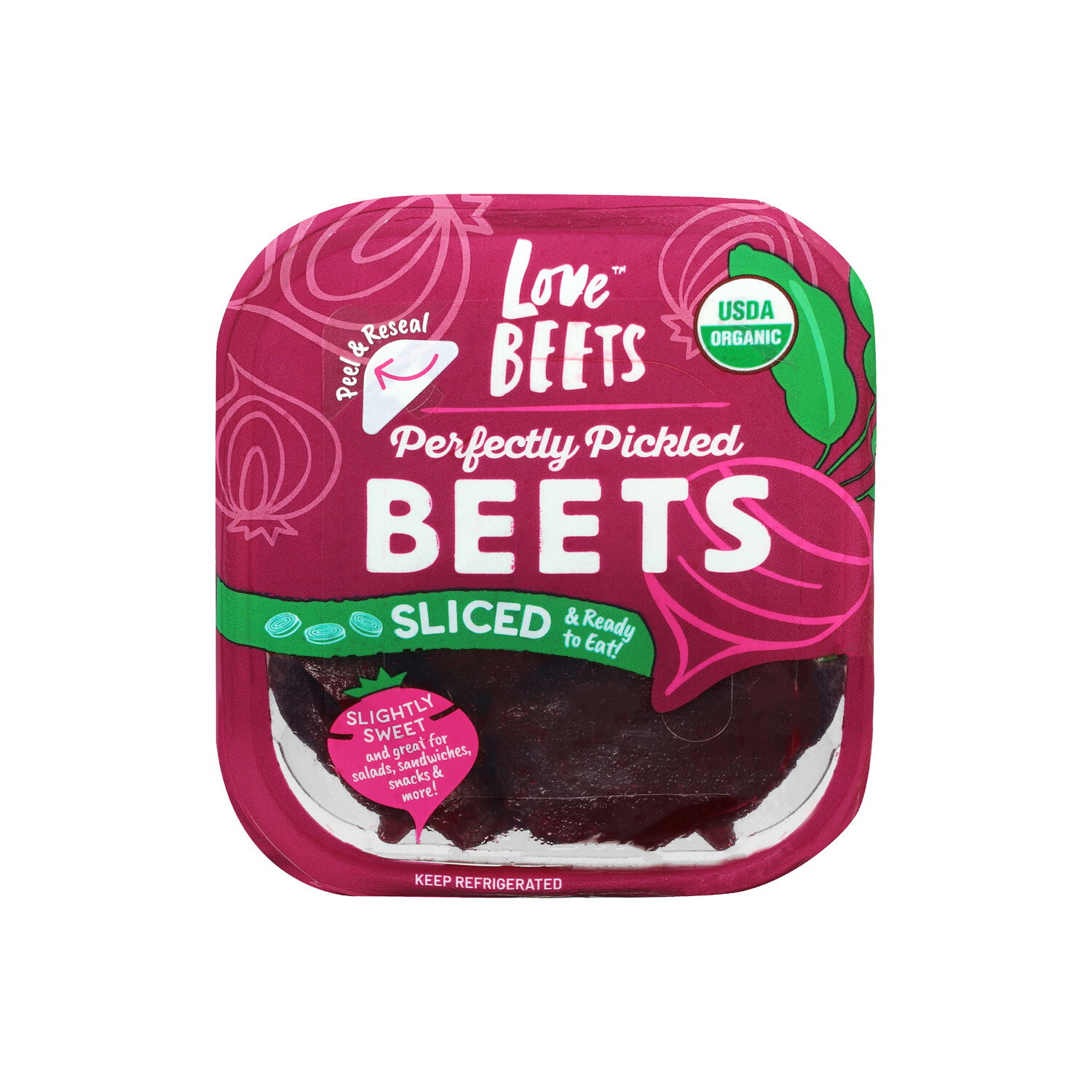 Love Beets Pickled Cooked, Organic Perfectly Sliced - 6.5 Ounce Image 1 of 4