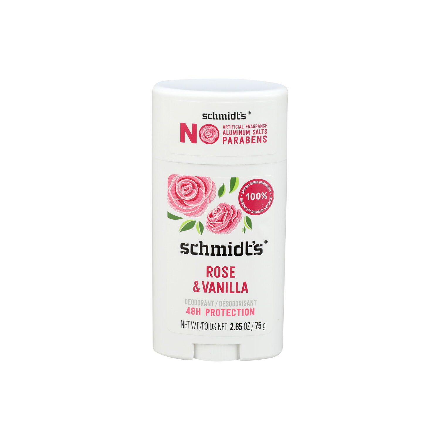SCHMIDT's Rose + Vanilla Deodorant - 2.65 Ounce Image 1 of 3