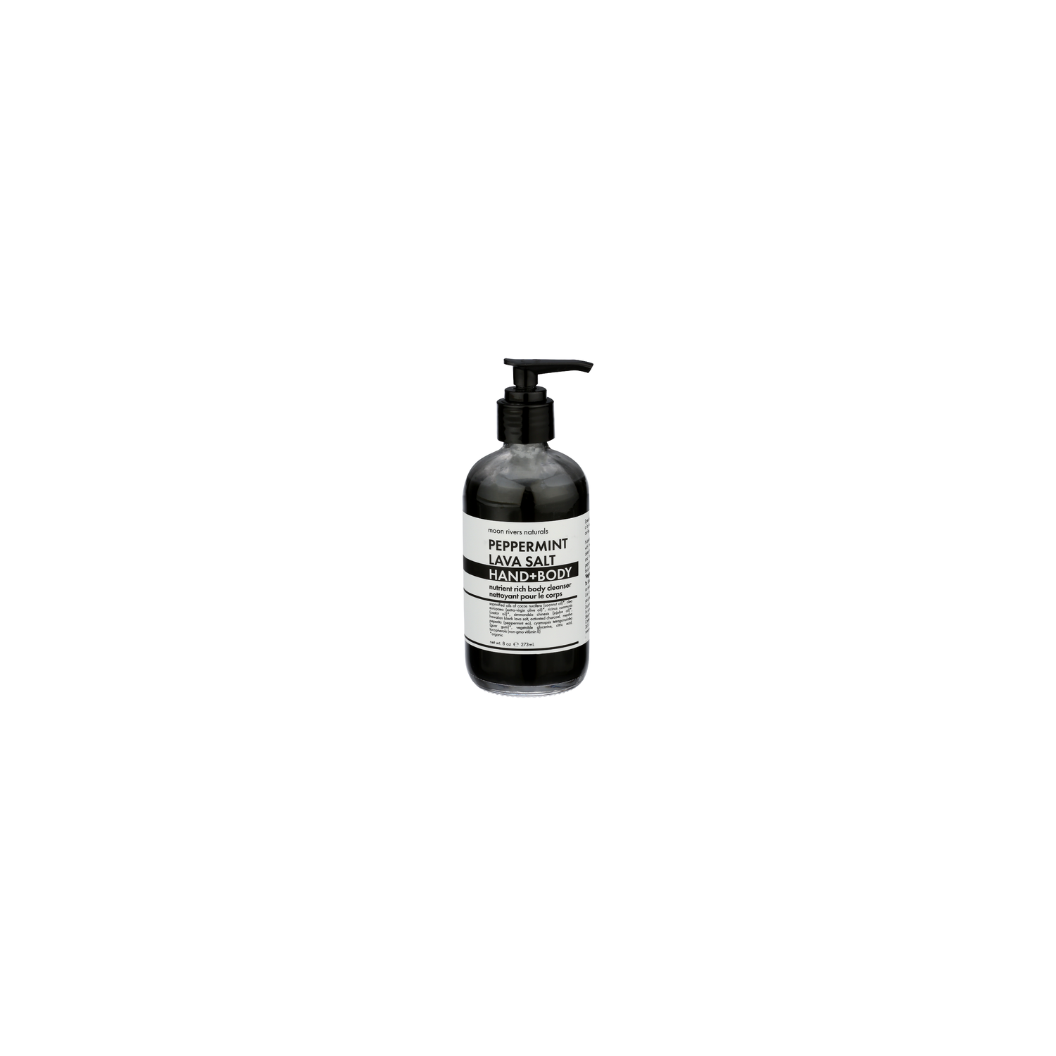 Moon Rivers Naturals Peppermint Lava Salt Nutrient Rich Body Cleanser - 8 Ounce Image 1 of 3