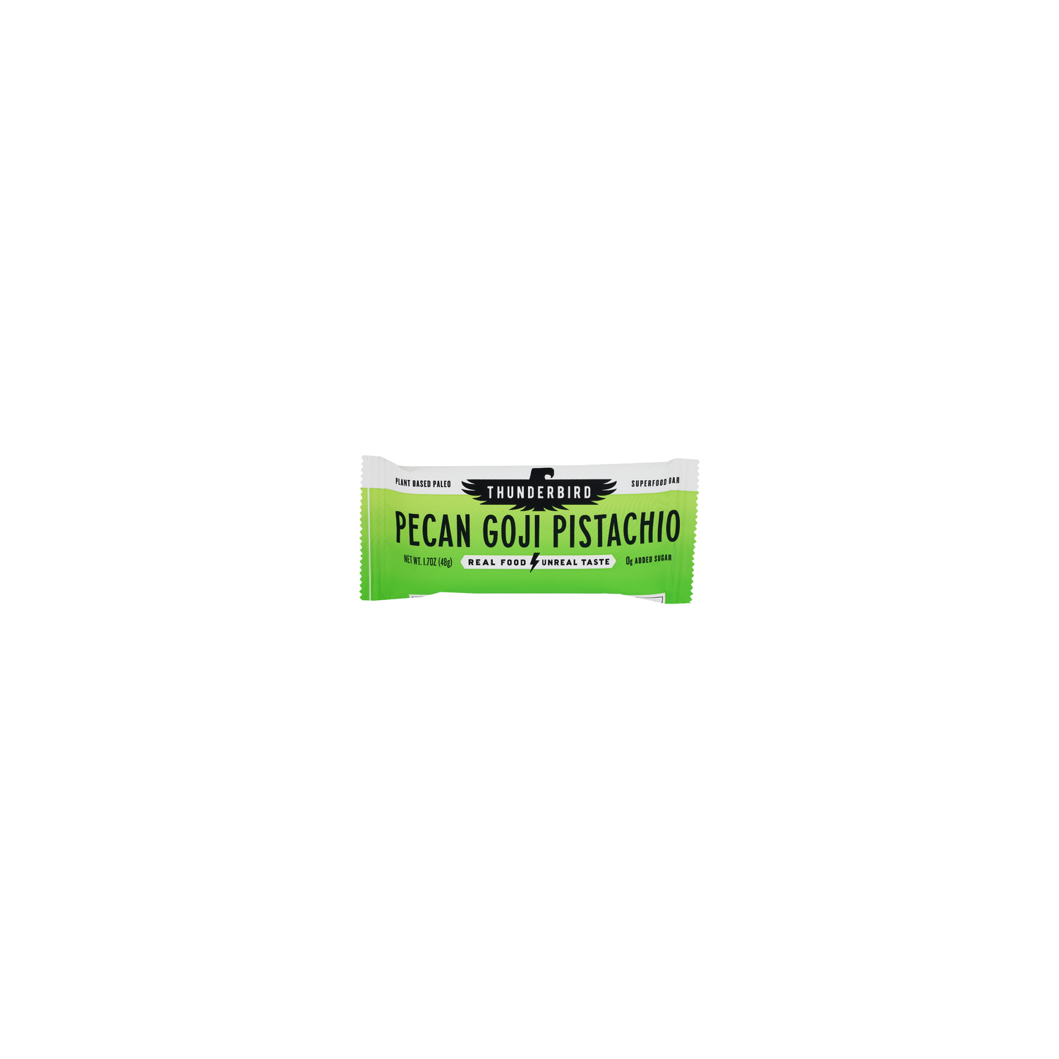 Thunderbird Real Food Bar Pecan Goji Pistachio Nutrition - 1.7 Ounce Image 1 of 2