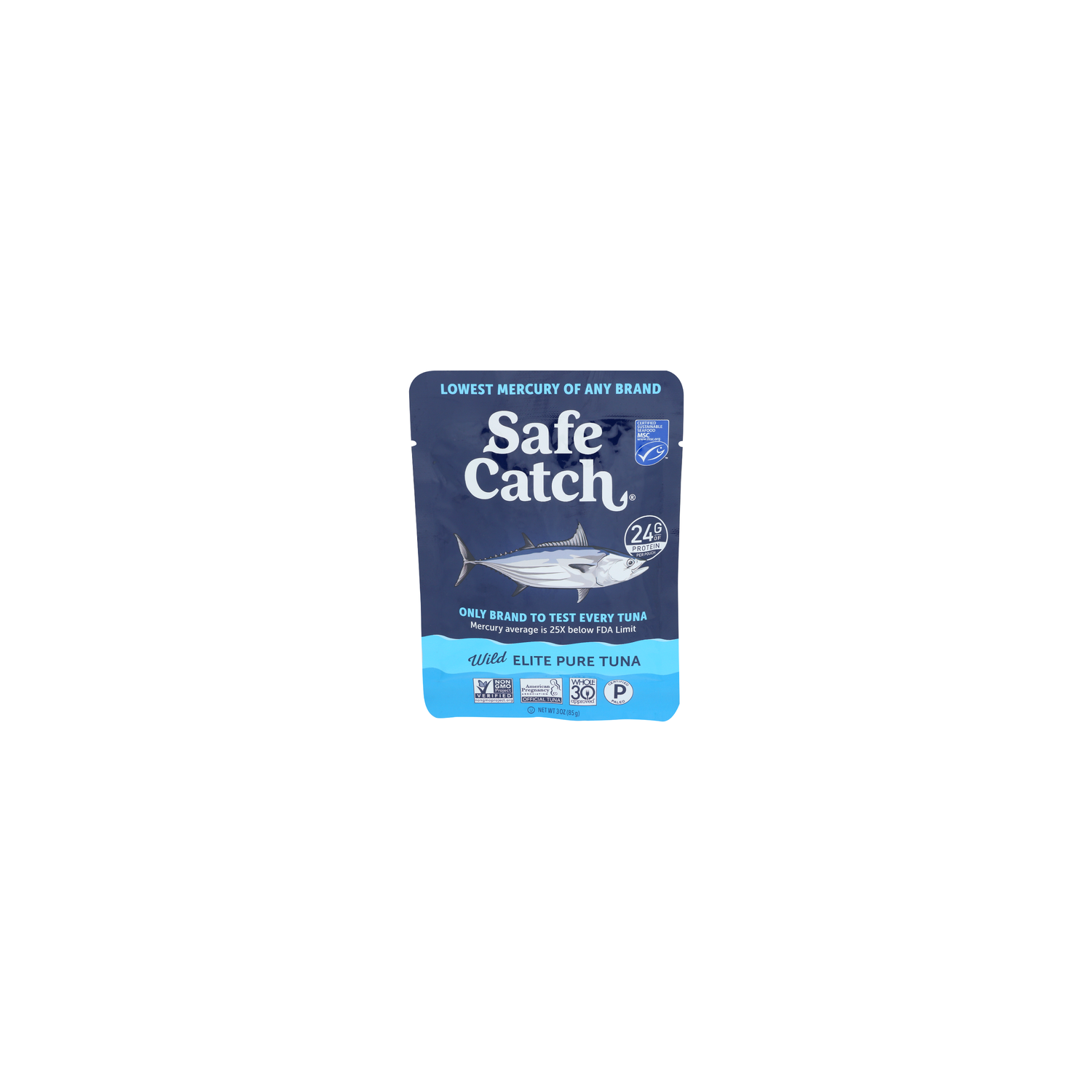 Safe Catch Elite Plain Pure Wild Tuna Every Fish Mercury Tested - 3 Ounce Image 1 of 4