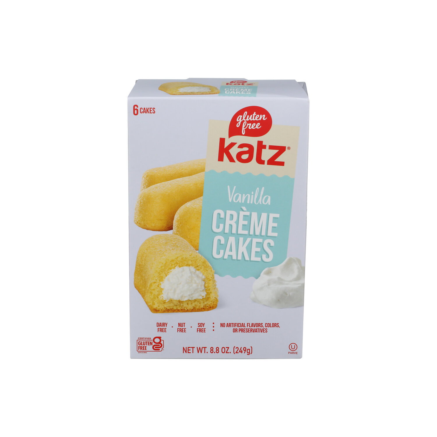 Katz Gluten Free Vanilla Crème Cakes - 1.467 Ounce - 6 Count Image 1 of 4