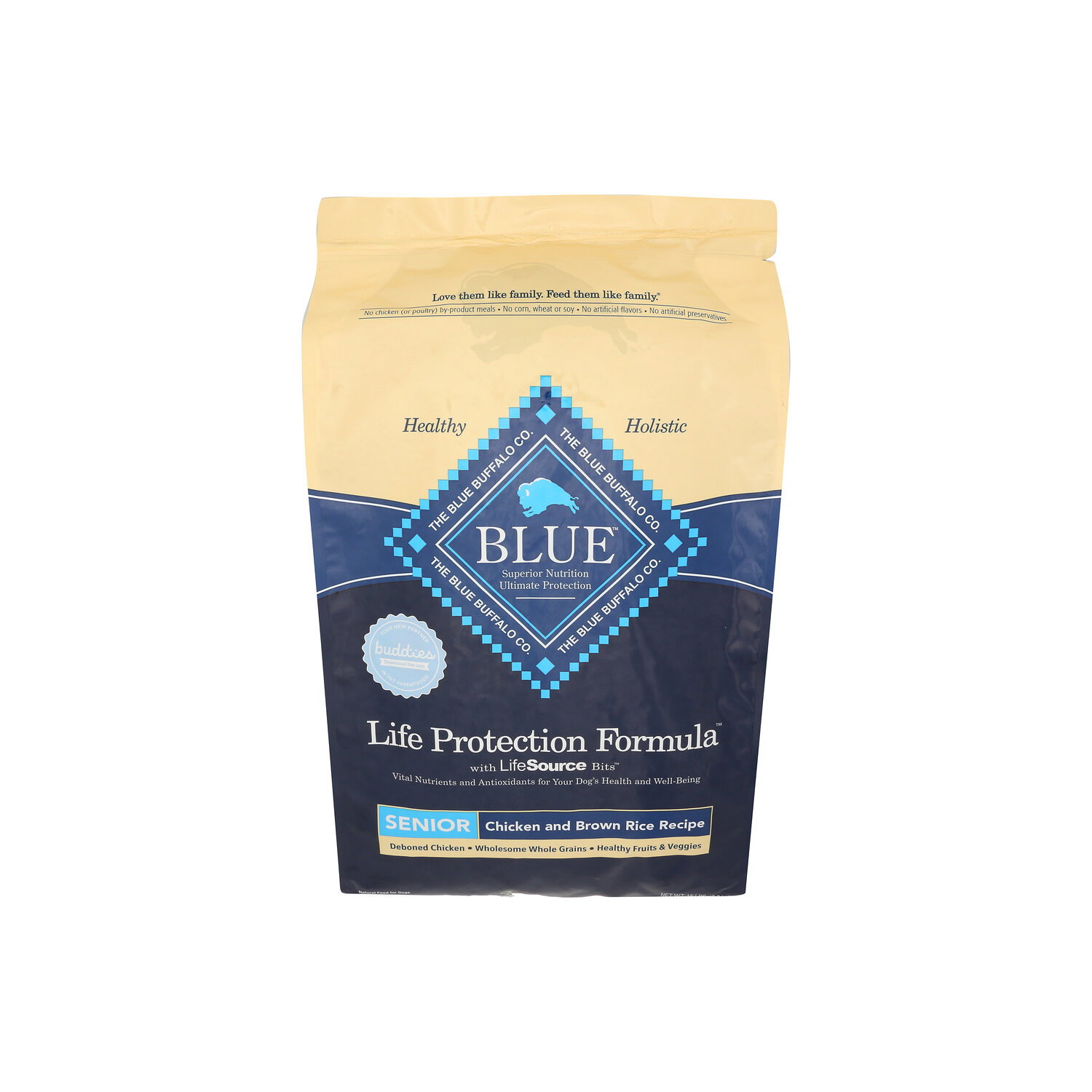 The Blue Buffalo Co. Chicken And Brown Rice Recipe Natural Food For Dogs - 15 Pound Image 1 of 4