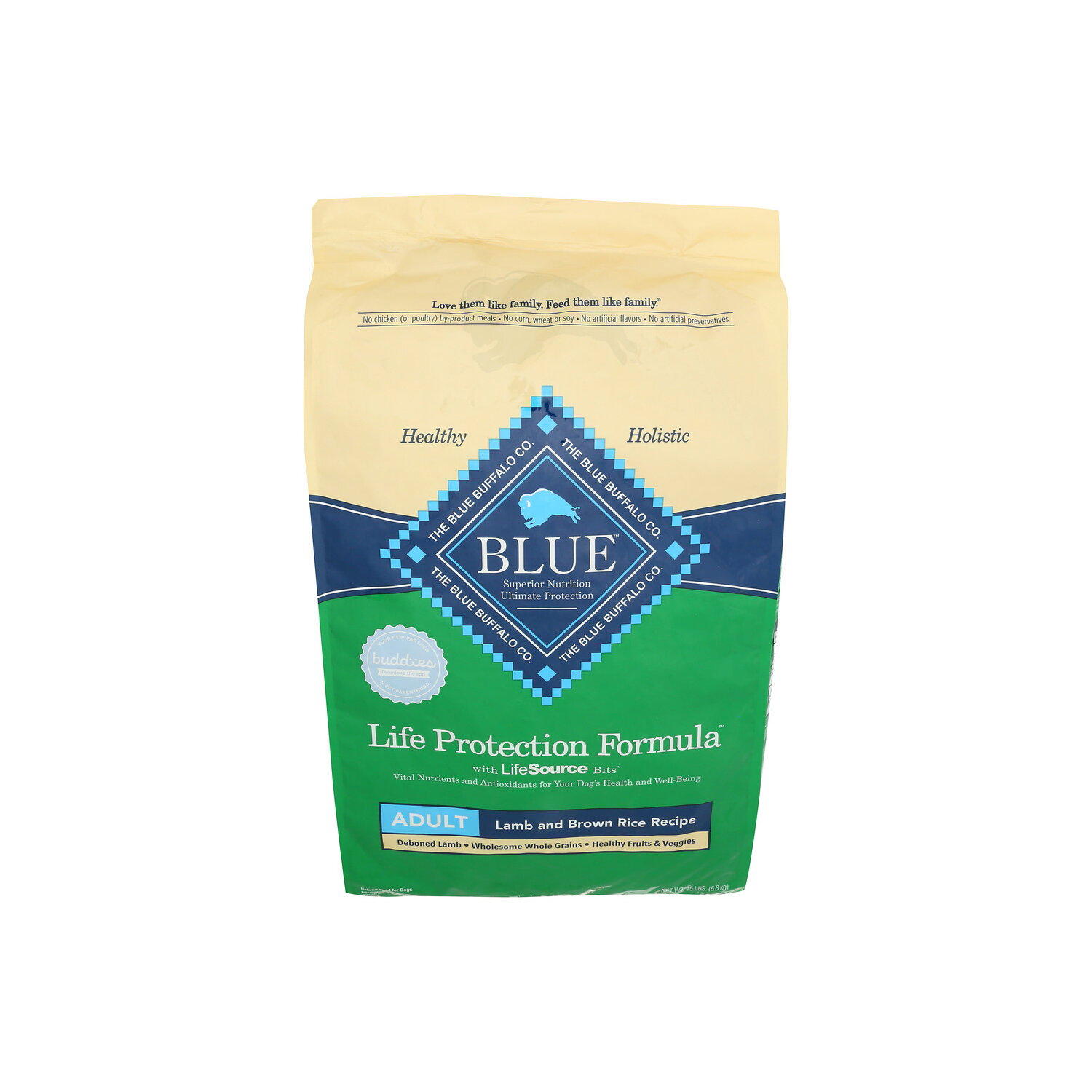 Blue Buffalo Life Protection Formula Lamb & Brown Rice Large Breed Adult Dry Dog Food - 15 Pound Image 1 of 4