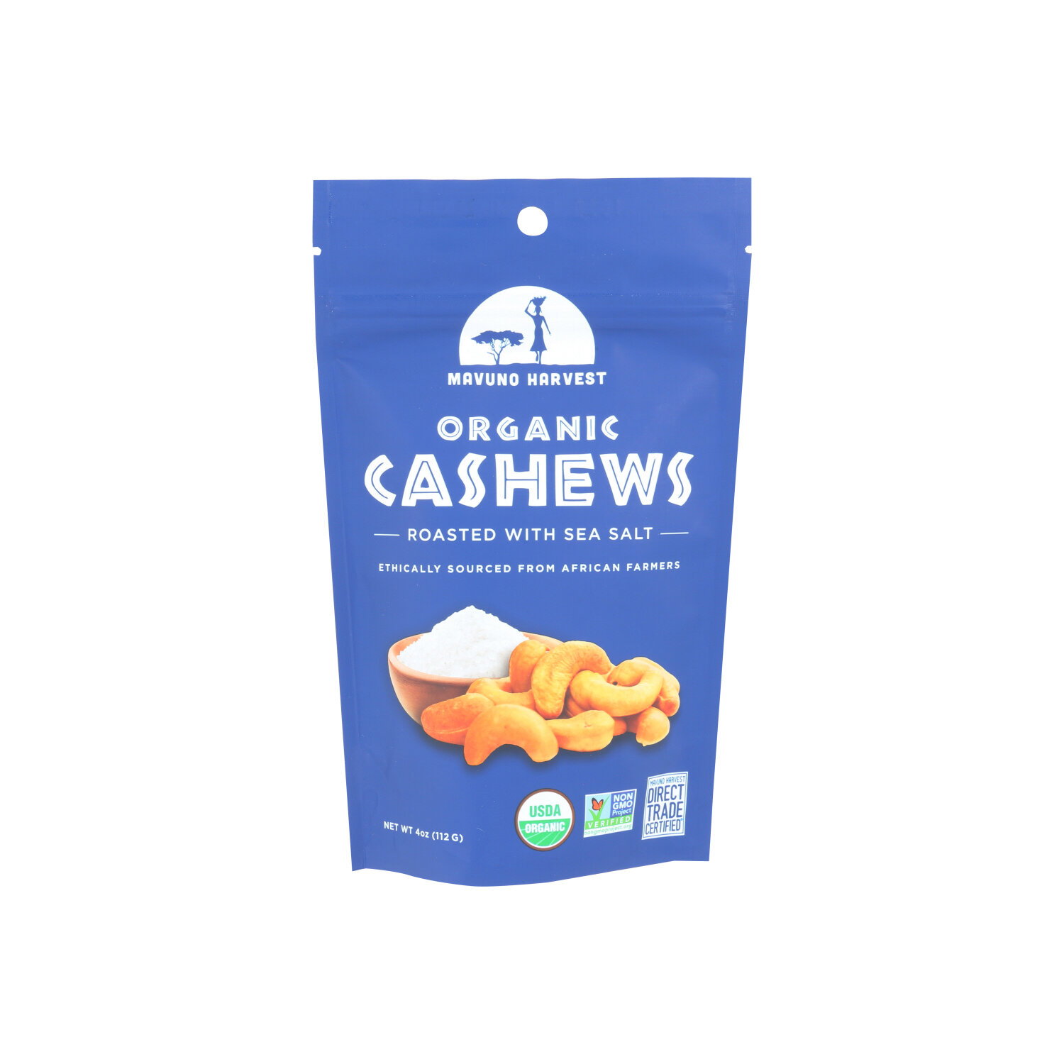 Mavuno Harvest Roasted Cashews With Sea Salt - 4 Ounce Image 1 of 2
